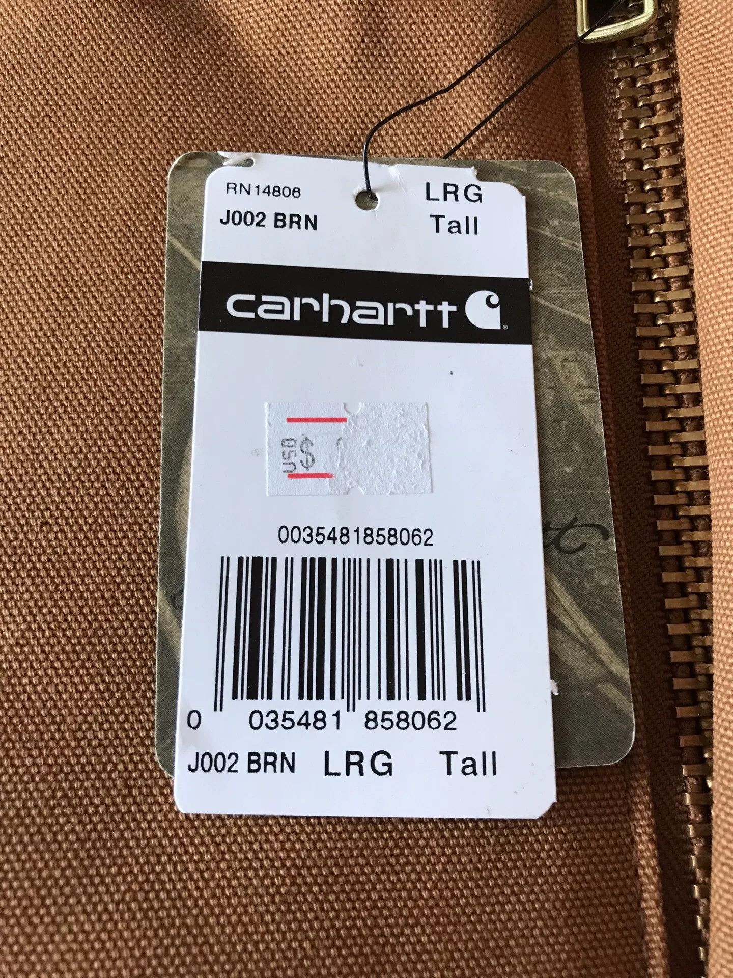 Carhartt Carhartt J002 Brown Canvas Work Jacket Size US L / EU 52-54 / 3 - 8 Thumbnail