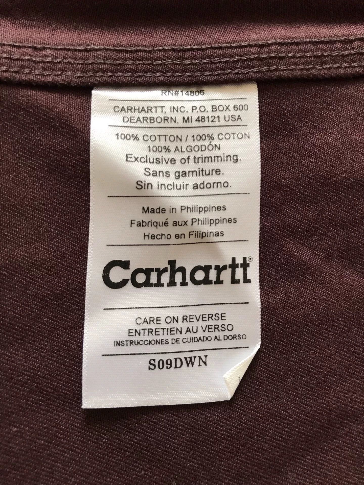 Carhartt Carhartt S09 DWN Work Shirt Size US L / EU 52-54 / 3 - 9 Thumbnail