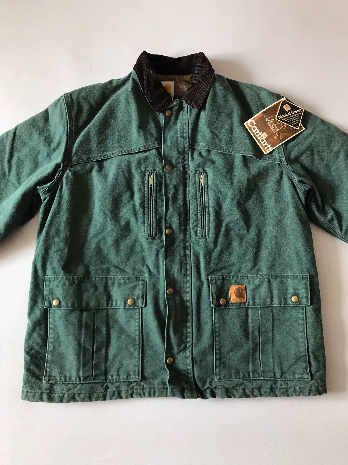Carhartt 90s Carhartt C10 Hunter Green Work Jacket Size US L / EU 52-54 / 3 - 4 Thumbnail