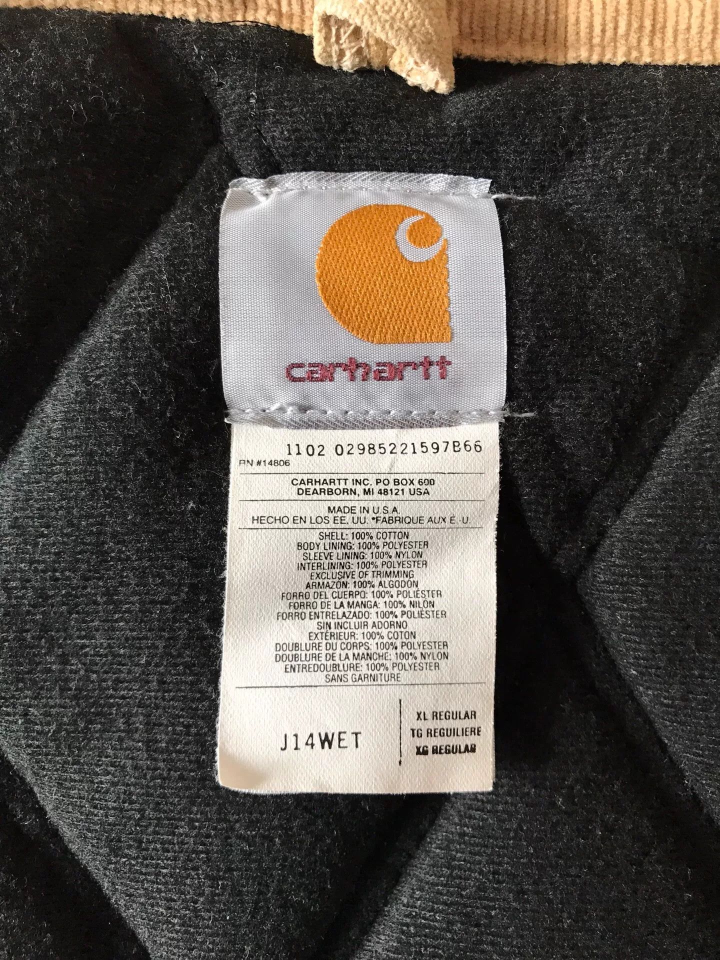 Carhartt Carhartt J14 WET Work Jacket Size US XL / EU 56 / 4 - 9 Thumbnail