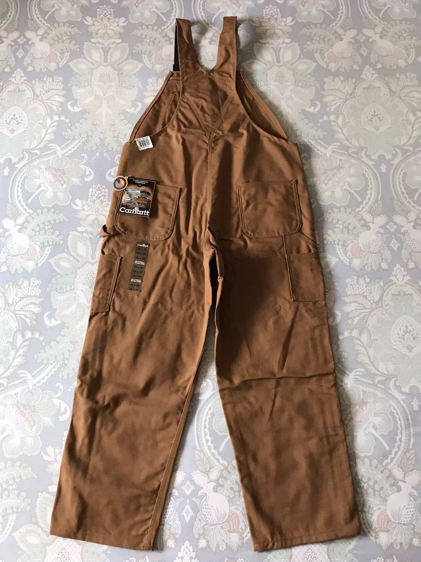 Carhartt Carhartt FRR35 Brown W38L30 Bib Overalls Size US 38 / EU 54 - 4 Thumbnail