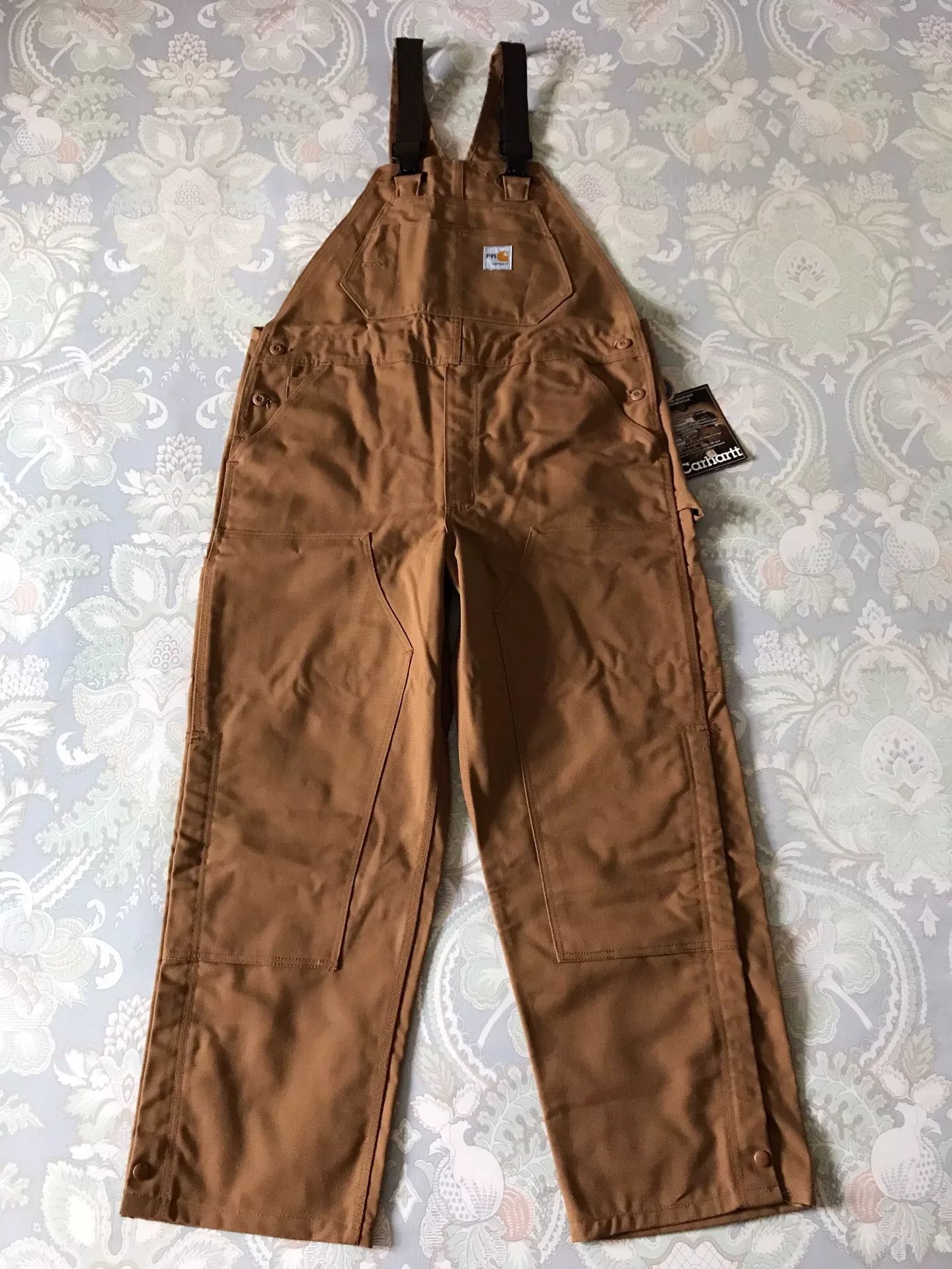 Carhartt Carhartt FRR35 Brown W38L30 Bib Overalls Size US 38 / EU 54 - 3 Thumbnail