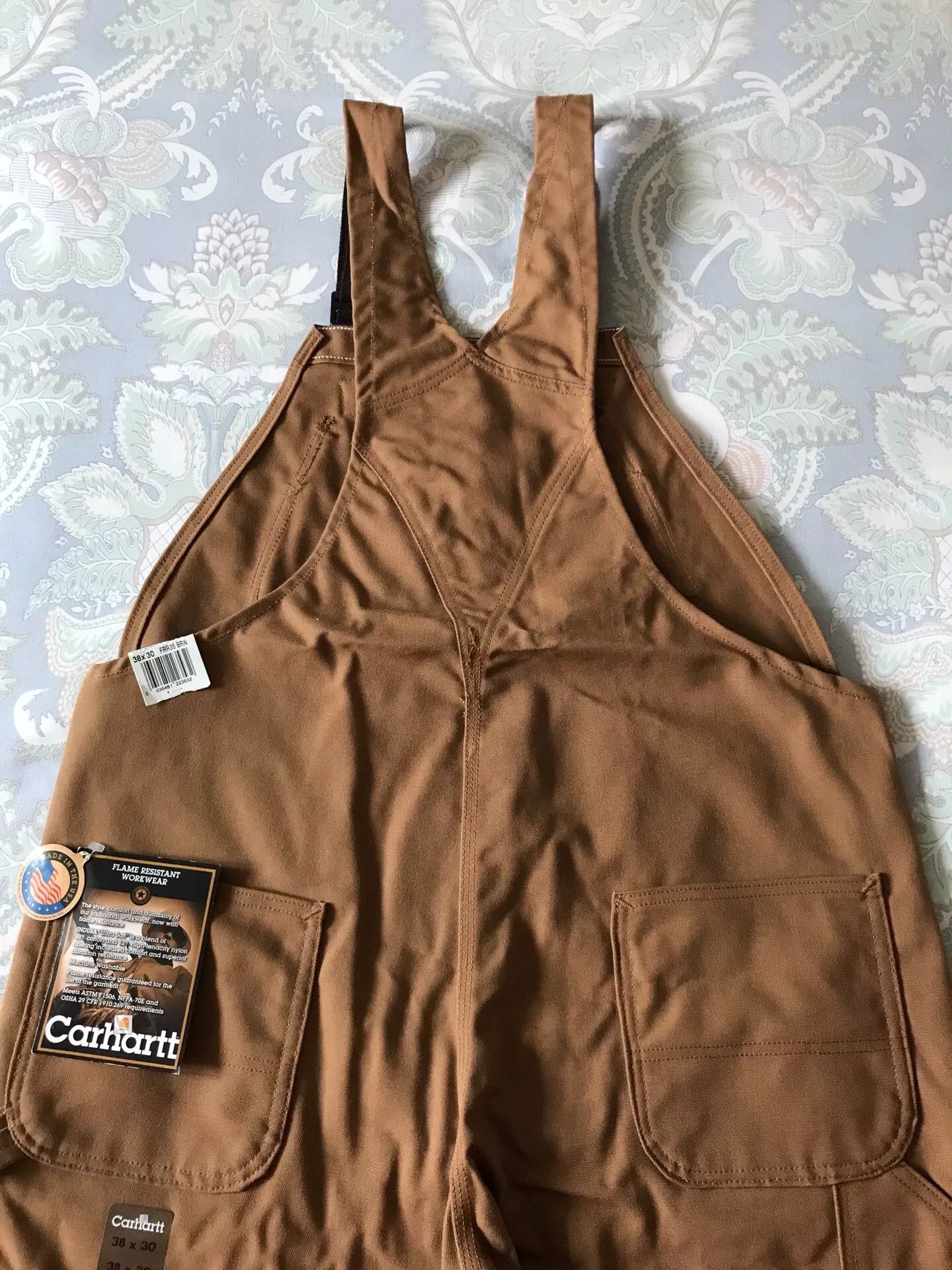 Carhartt Carhartt FRR35 Brown W38L30 Bib Overalls Size US 38 / EU 54 - 2 Thumbnail