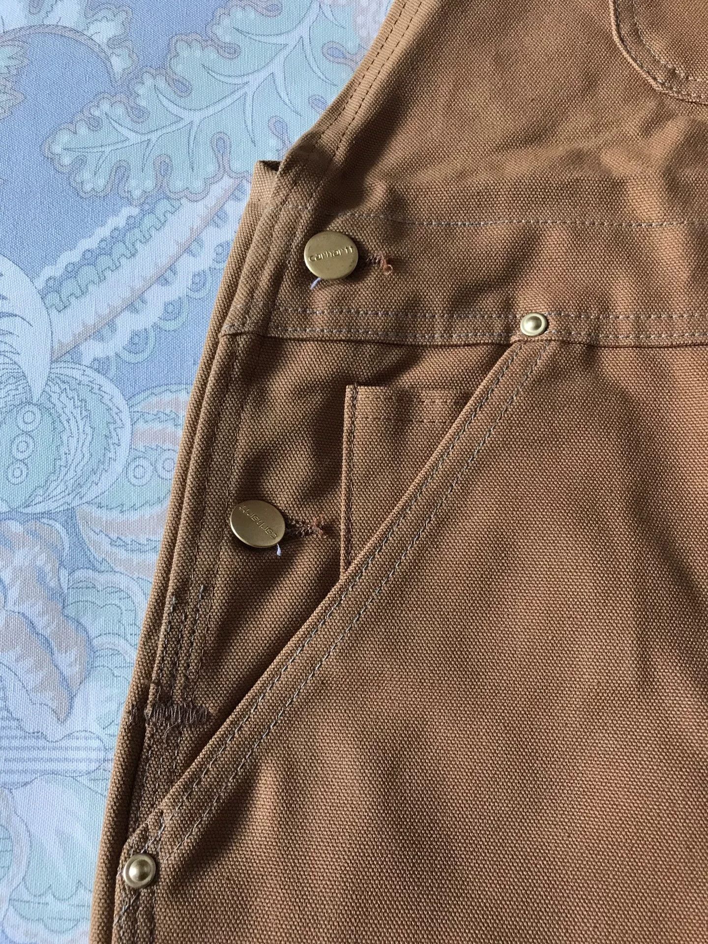 Carhartt Carhartt 6FBZ R05 Brown Bib Overalls W38L30 Size US 38 / EU 54 - 6 Thumbnail