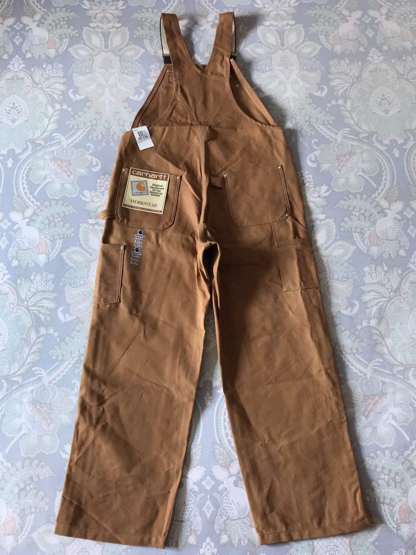 Carhartt Carhartt 6FBZ R05 Brown Bib Overalls W38L30 Size US 38 / EU 54 - 4 Thumbnail