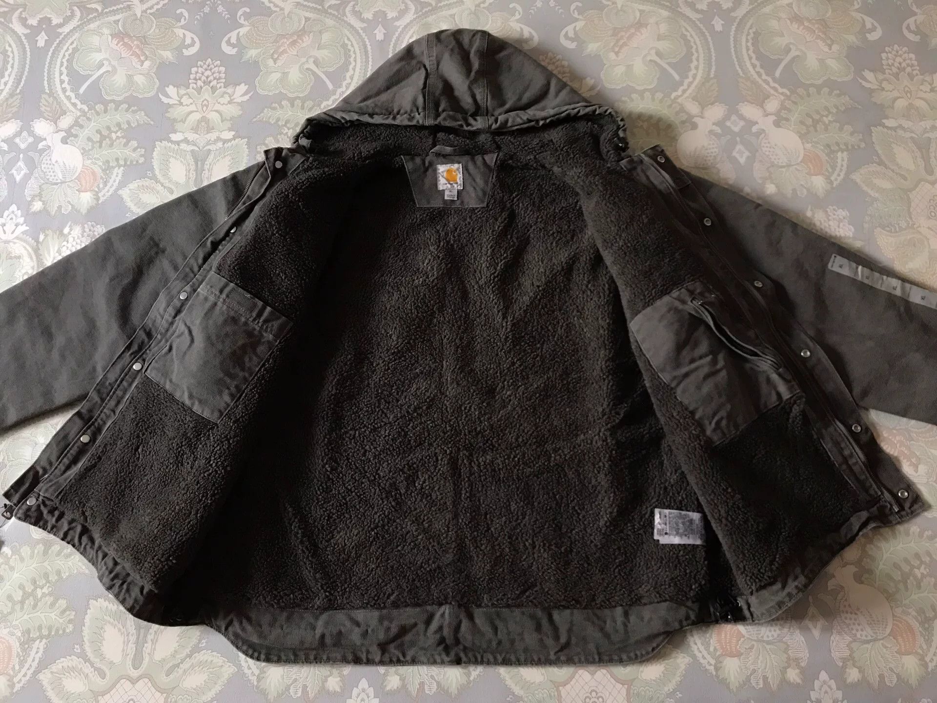 Carhartt Carhartt 102285 Washed Canvas Hooded Jacket Size US XL / EU 56 / 4 - 3 Thumbnail