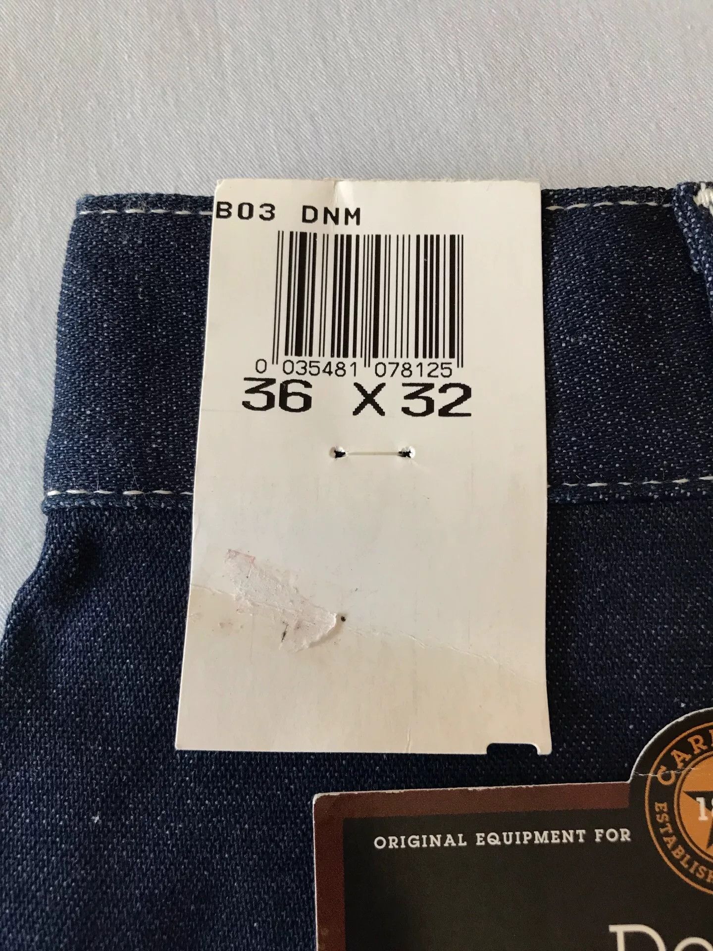 Carhartt Carhartt B03 W36L32 Denim Work Pants Size US 36 / EU 52 - 8 Thumbnail