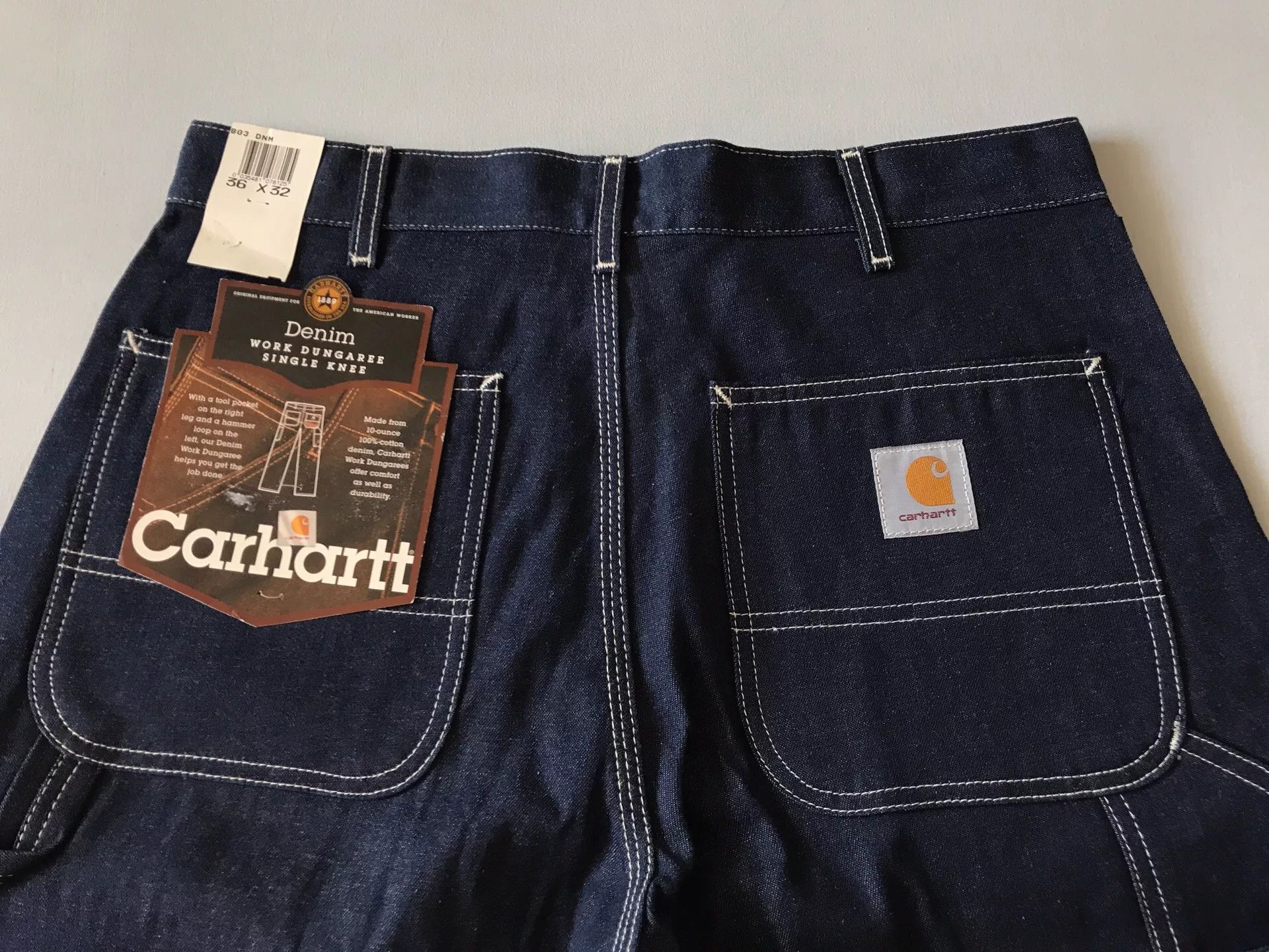 Carhartt Carhartt B03 W36L32 Denim Work Pants Size US 36 / EU 52 - 5 Thumbnail