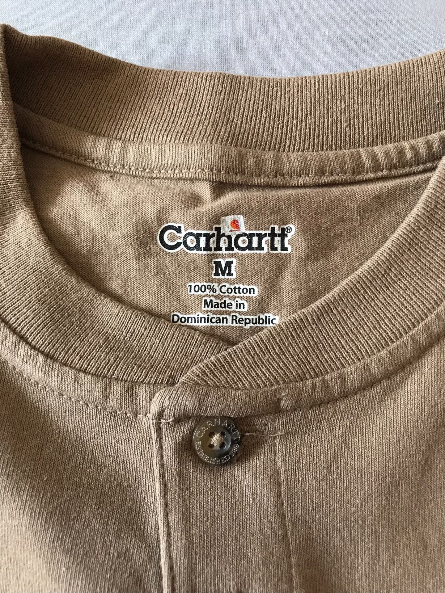Carhartt Carhartt K128 DES Henley Long-Sleeve T-Shirt Size US M / EU 48-50 / 2 - 7 Thumbnail