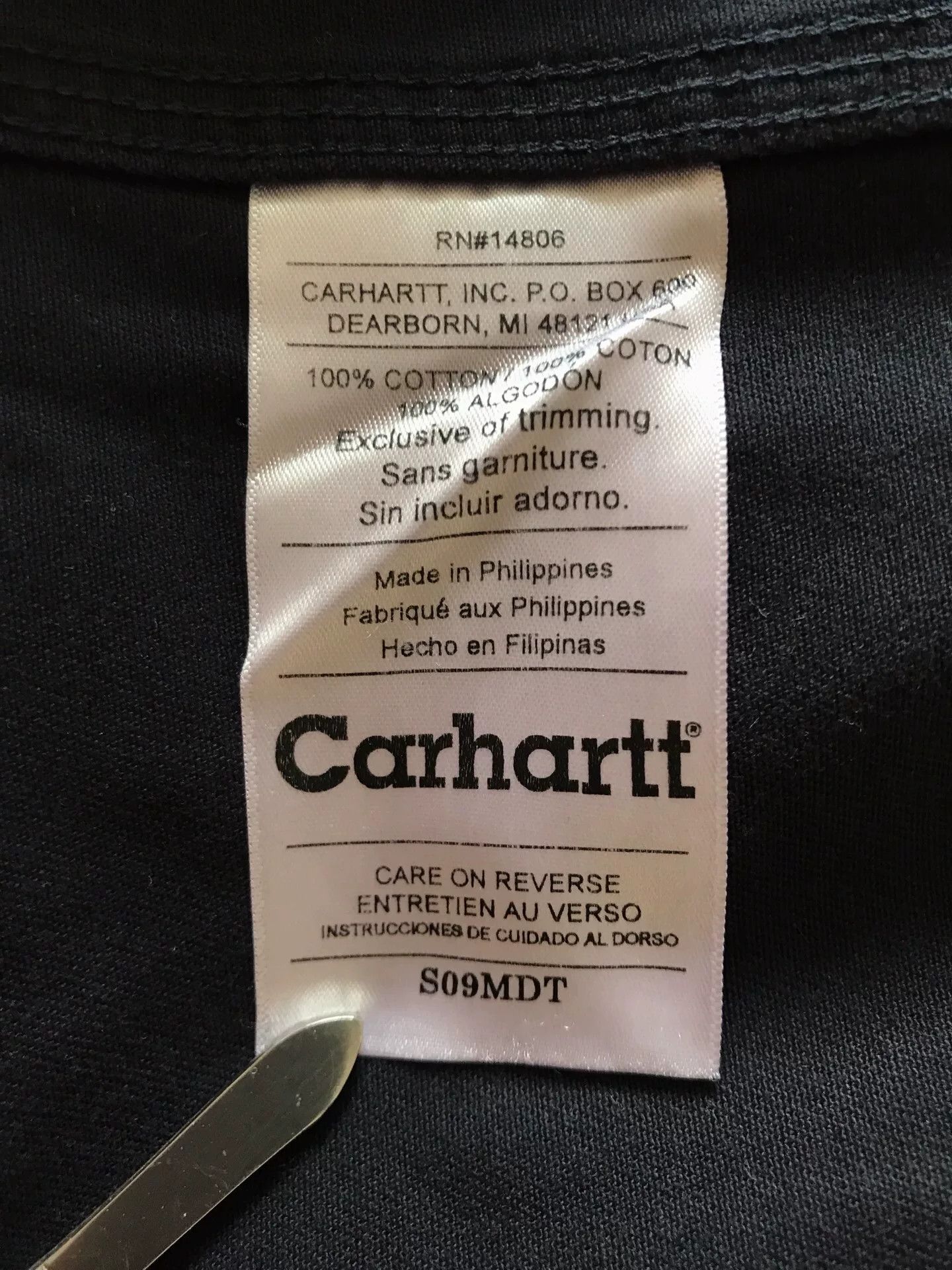 Carhartt Carhartt S09 MDT Midnight Blue Work Shirt Size US L / EU 52-54 / 3 - 9 Thumbnail
