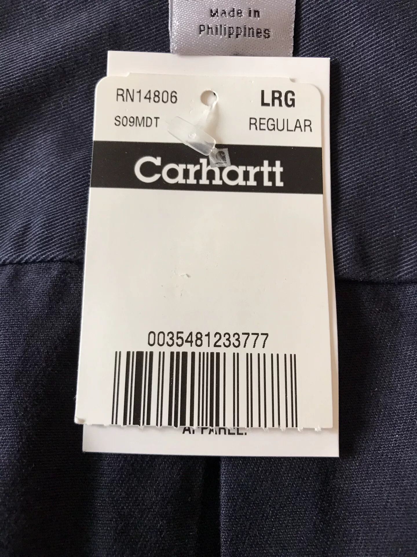 Carhartt Carhartt S09 MDT Midnight Blue Work Shirt Size US L / EU 52-54 / 3 - 8 Thumbnail