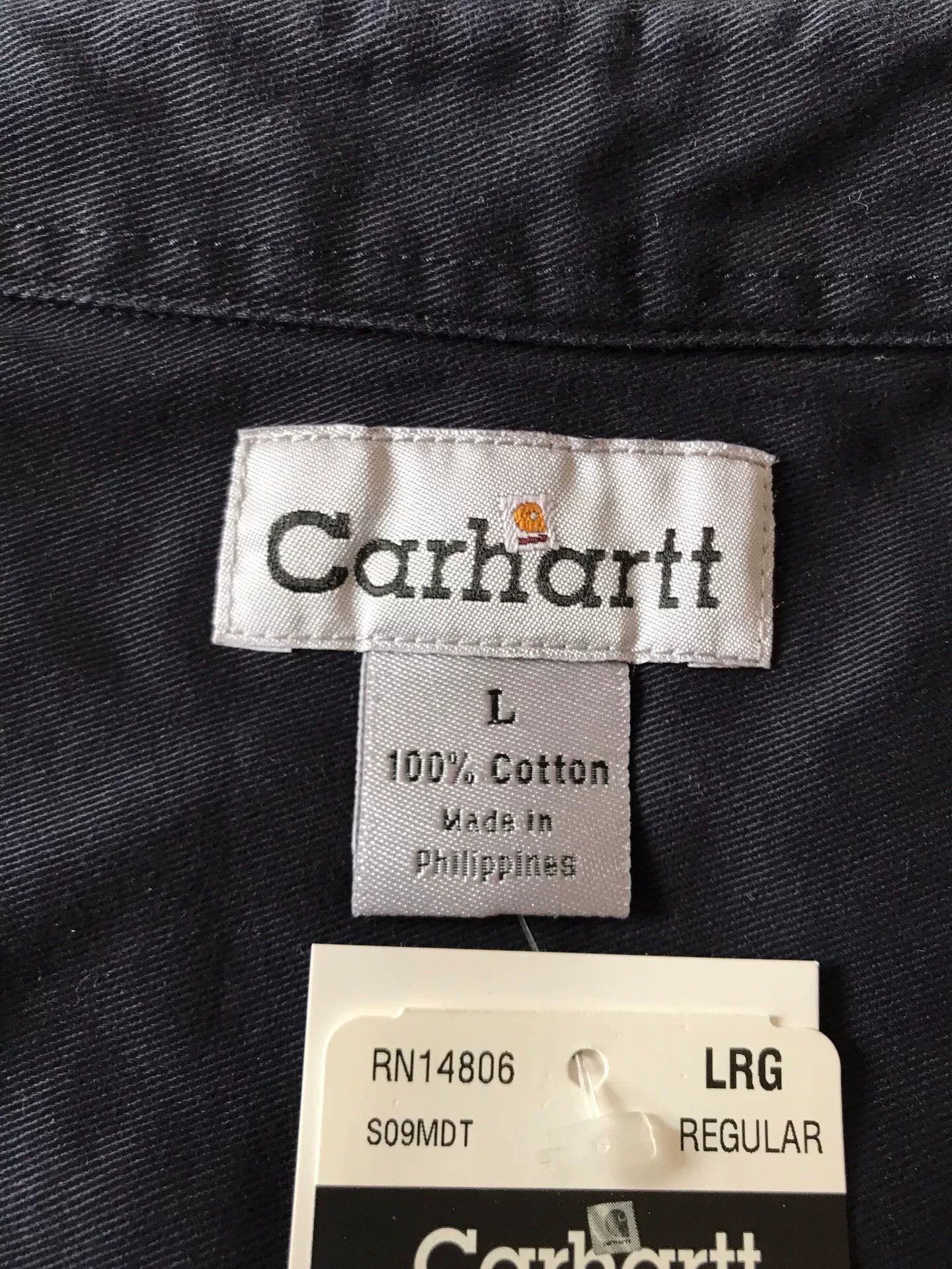 Carhartt Carhartt S09 MDT Midnight Blue Work Shirt Size US L / EU 52-54 / 3 - 7 Thumbnail