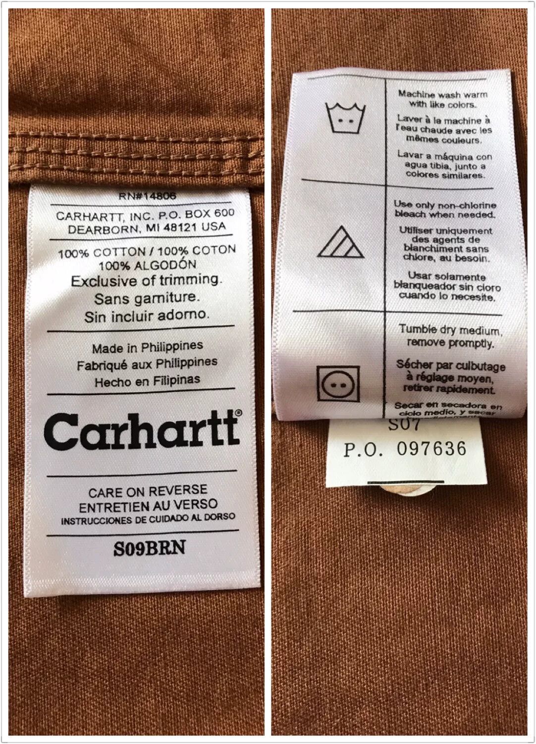 Carhartt Carhartt S09 Brown Heavy Work Shirt Size US M / EU 48-50 / 2 - 9 Thumbnail