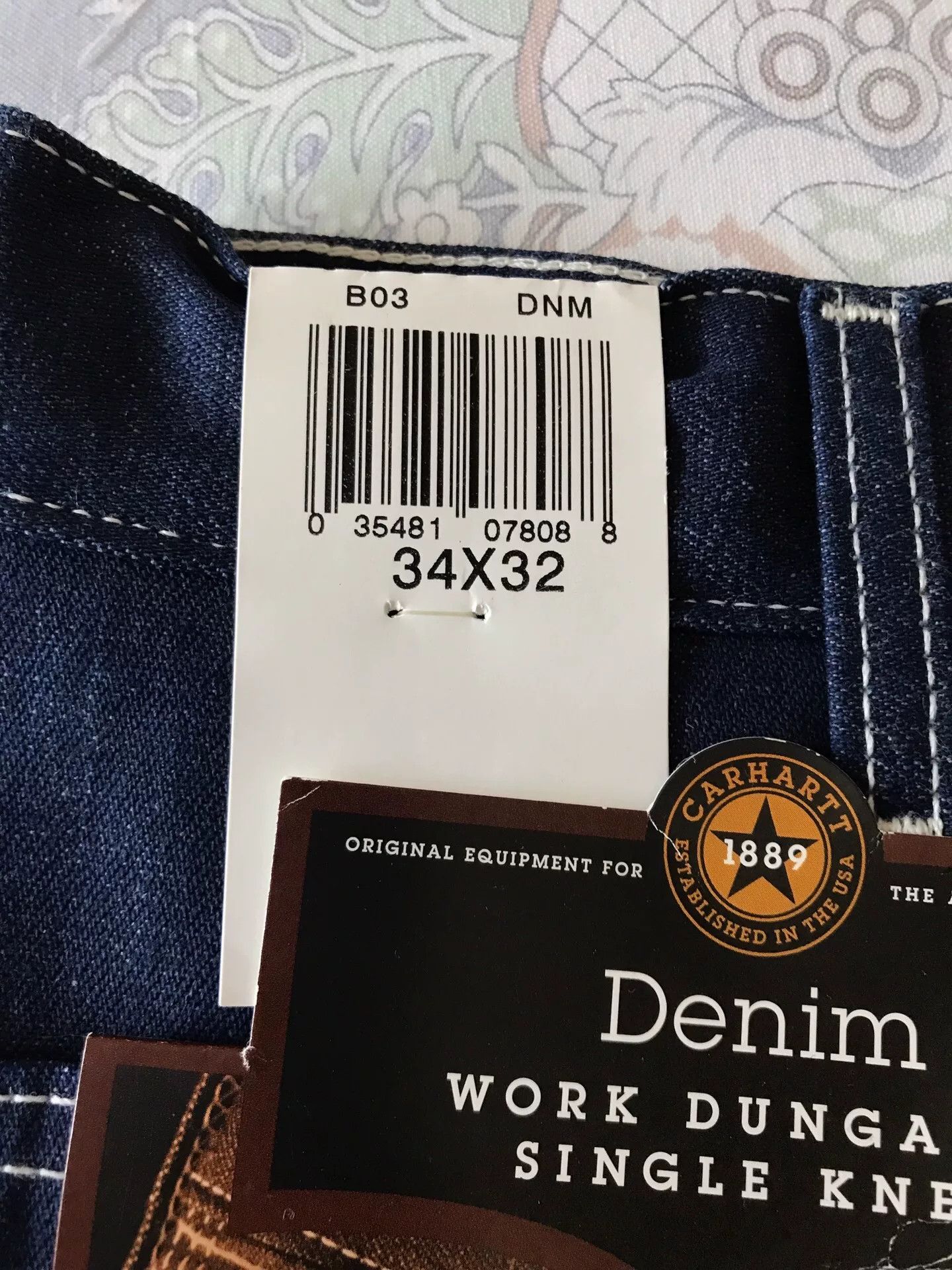 Carhartt Carhartt B03 Raw Denim Jeans W34L32 Size US 34 / EU 50 - 8 Thumbnail