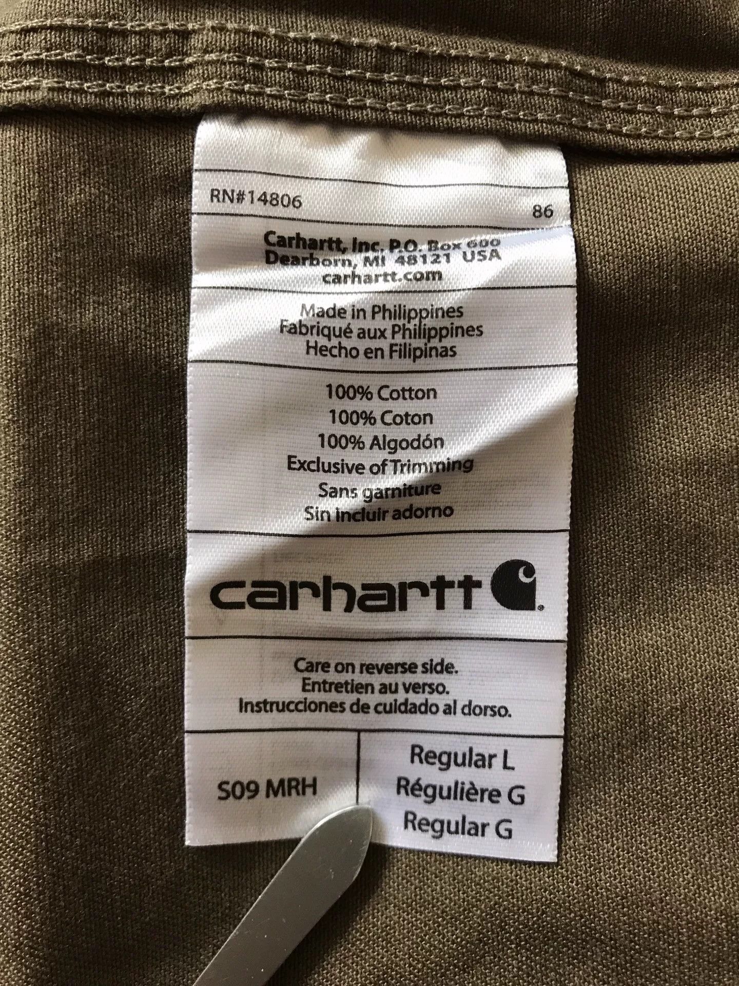 Carhartt Carhartt S09 MRH Work Shirt Size US L / EU 52-54 / 3 - 9 Thumbnail