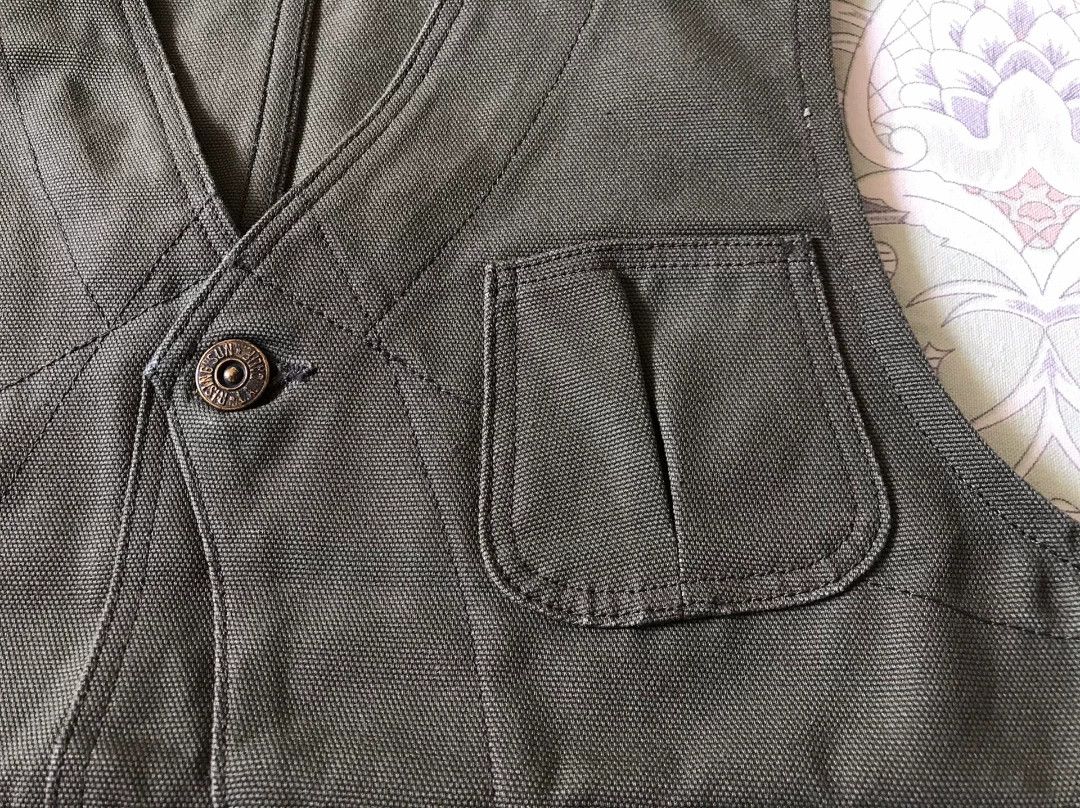 Rising Sun & Co. Rising Sun Canvas Work Vest Moss Green Size US XS / EU 42 / 0 - 4 Thumbnail