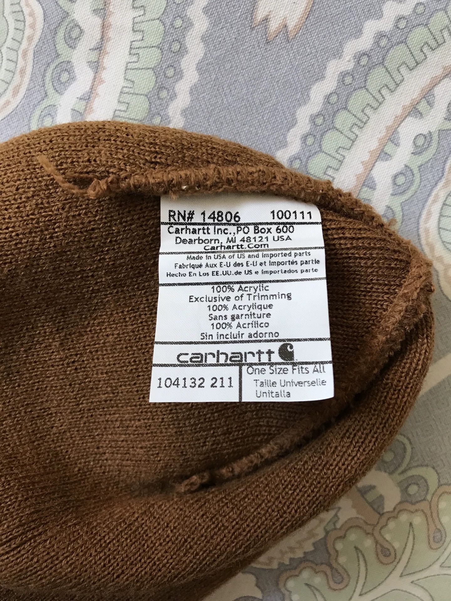 Carhartt Carhartt 130th Anniversary Knit Beanie Size ONE SIZE - 6 Thumbnail