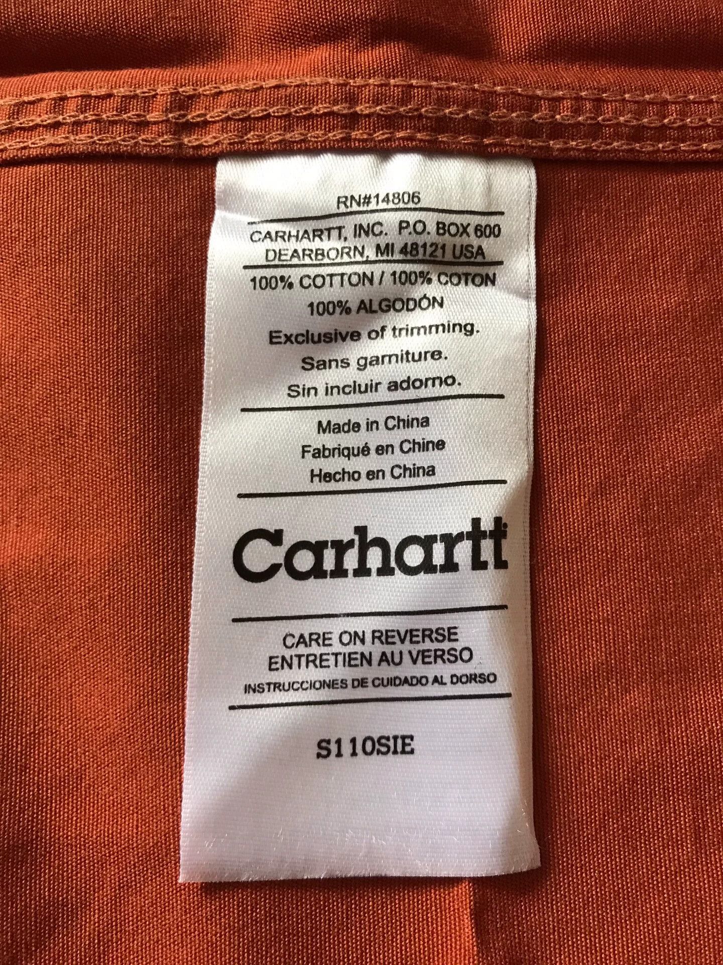 Carhartt Carhartt S110 SIE Short-Sleeve Work Shirt Size US S / EU 44-46 / 1 - 8 Thumbnail