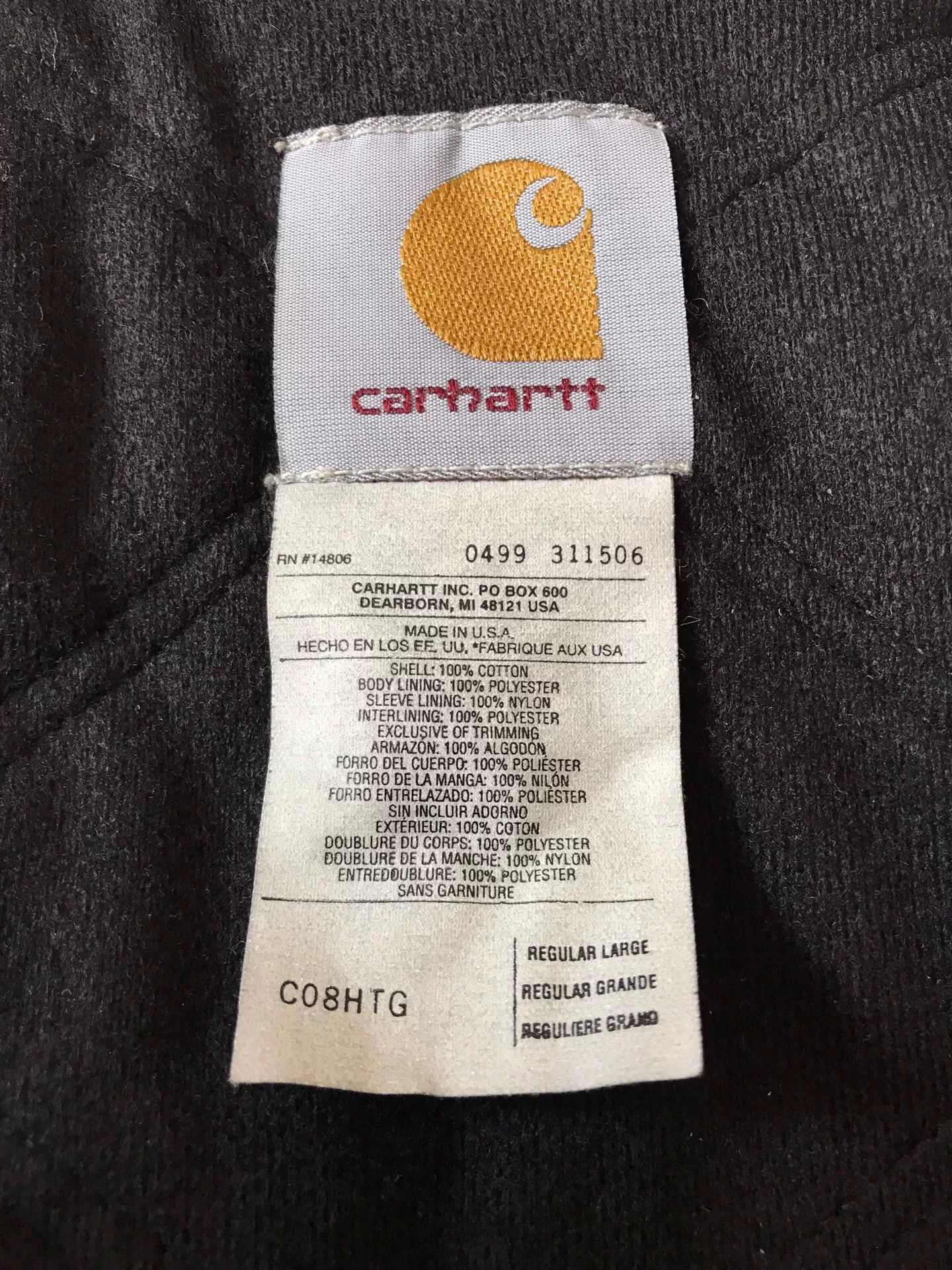 Carhartt 90s Carhartt C08 Work Jacket Size US L / EU 52-54 / 3 - 9 Thumbnail