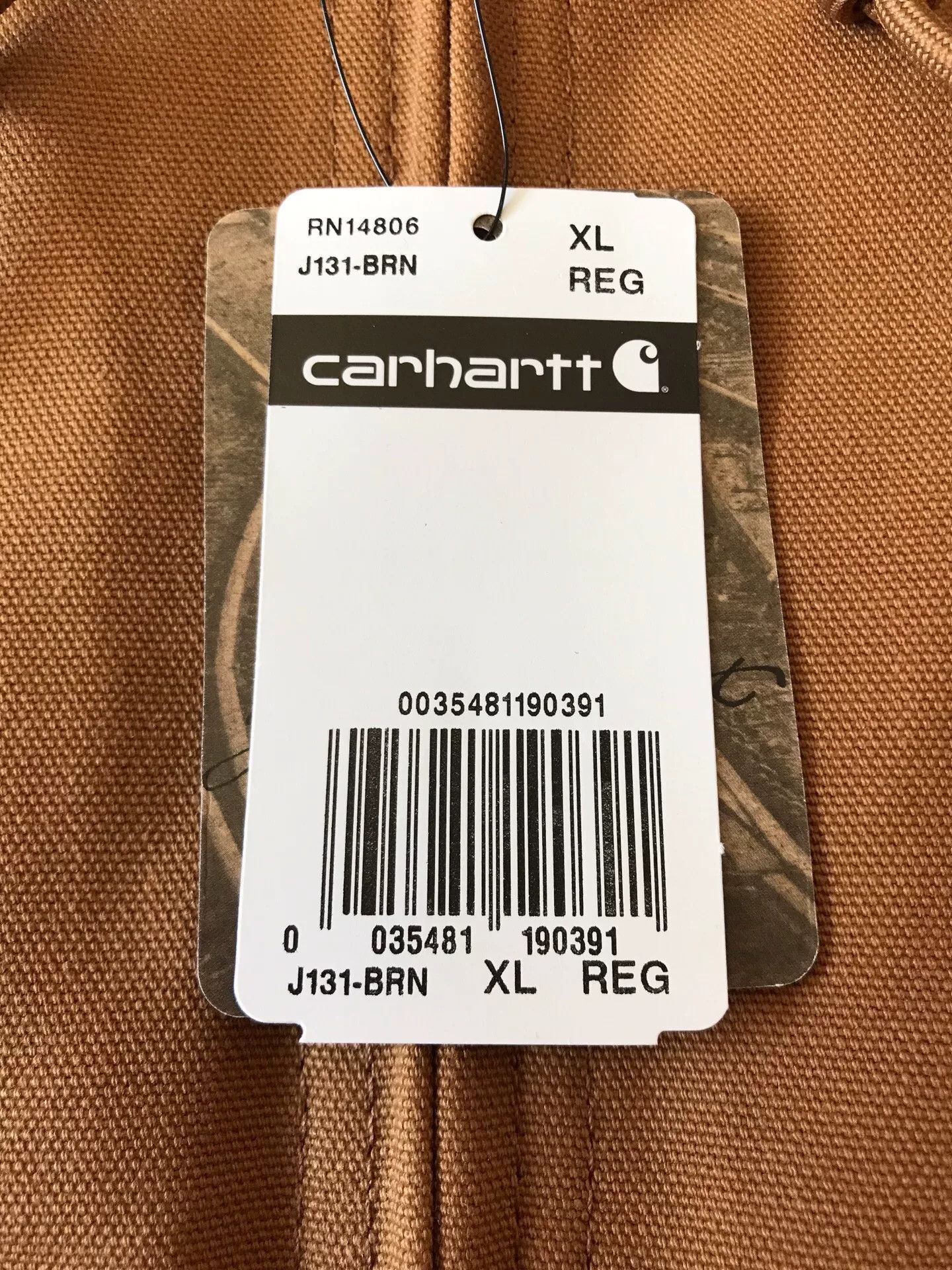 Carhartt Carhartt J131 Brown Hooded Jacket Size US XL / EU 56 / 4 - 8 Thumbnail