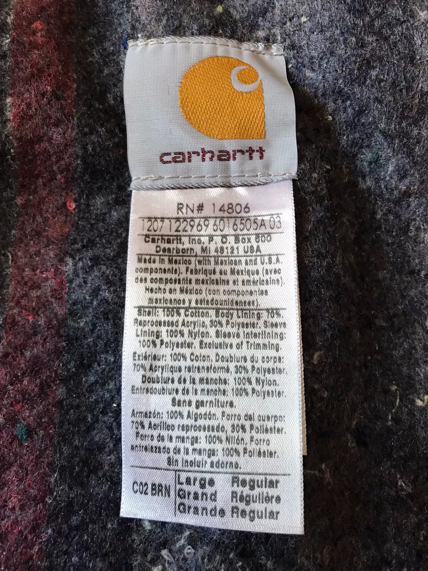 Carhartt Carhartt C02 Brown Washed Canvas Work Jacket Size US L / EU 52-54 / 3 - 9 Thumbnail