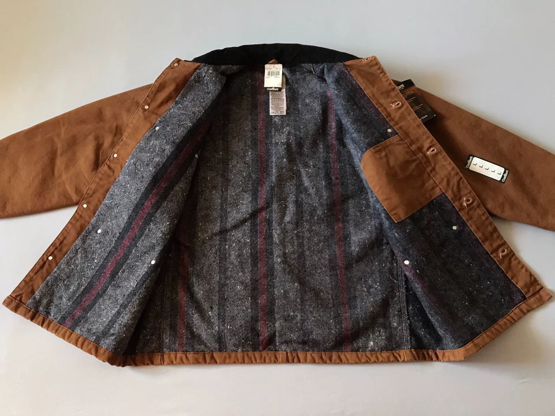Carhartt Carhartt C02 Brown Washed Canvas Work Jacket Size US L / EU 52-54 / 3 - 3 Thumbnail