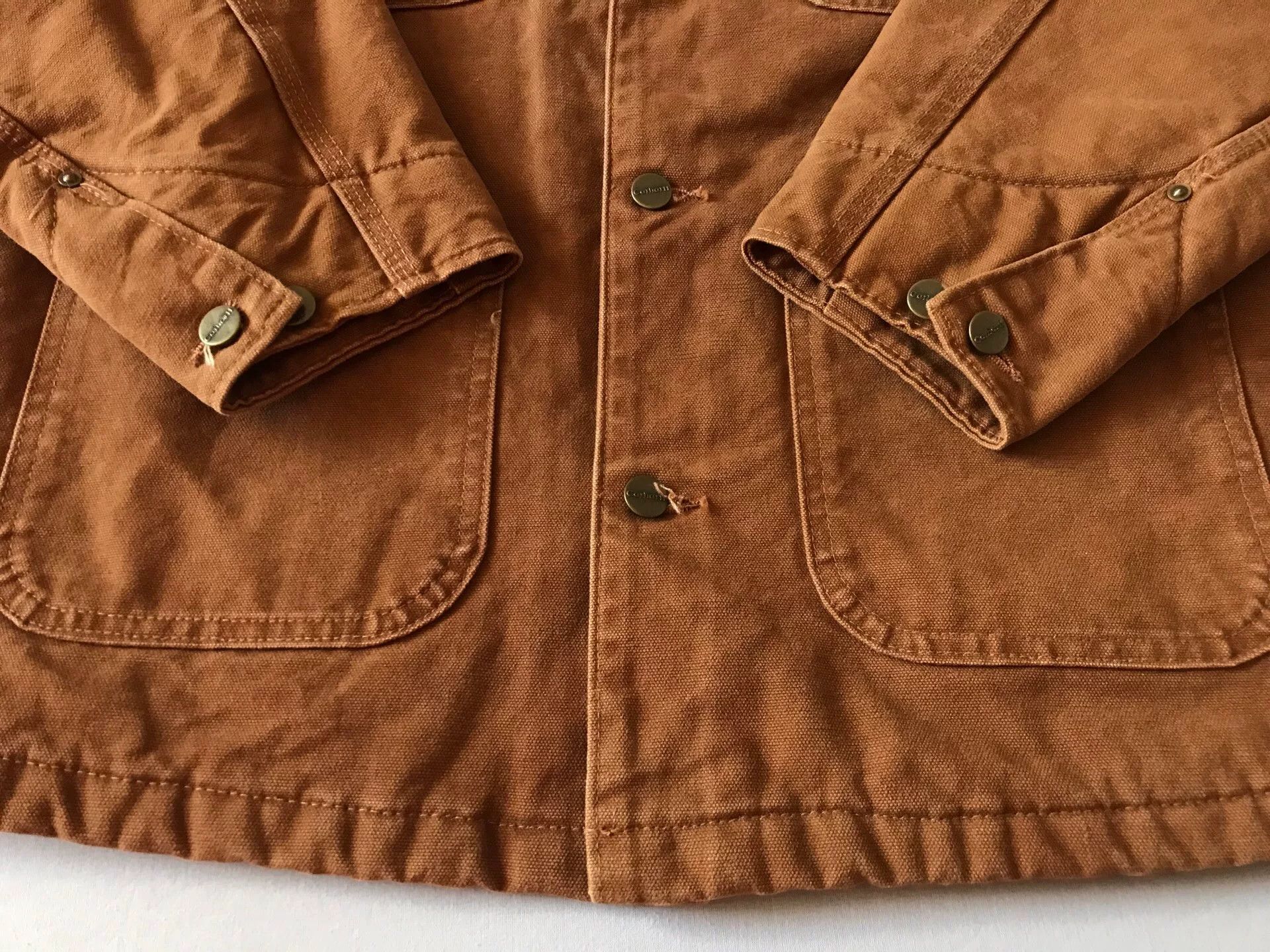 Carhartt Carhartt C02 Brown Washed Canvas Work Jacket Size US L / EU 52-54 / 3 - 5 Thumbnail