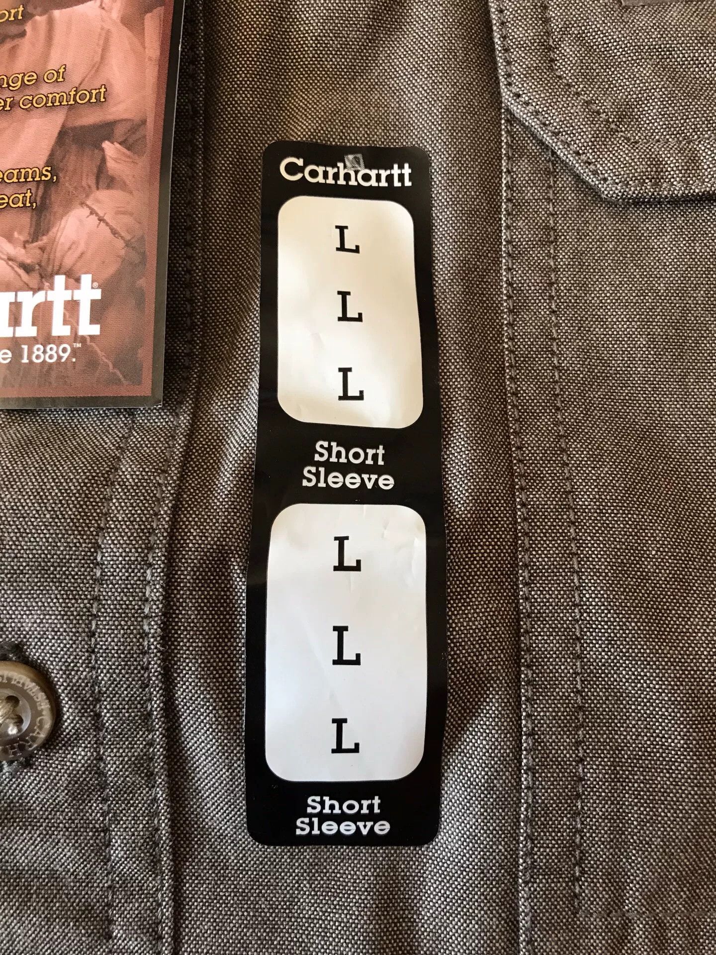 Carhartt Carhartt S118 MSC Short Sleeve Work Shirt Size US L / EU 52-54 / 3 - 5 Thumbnail