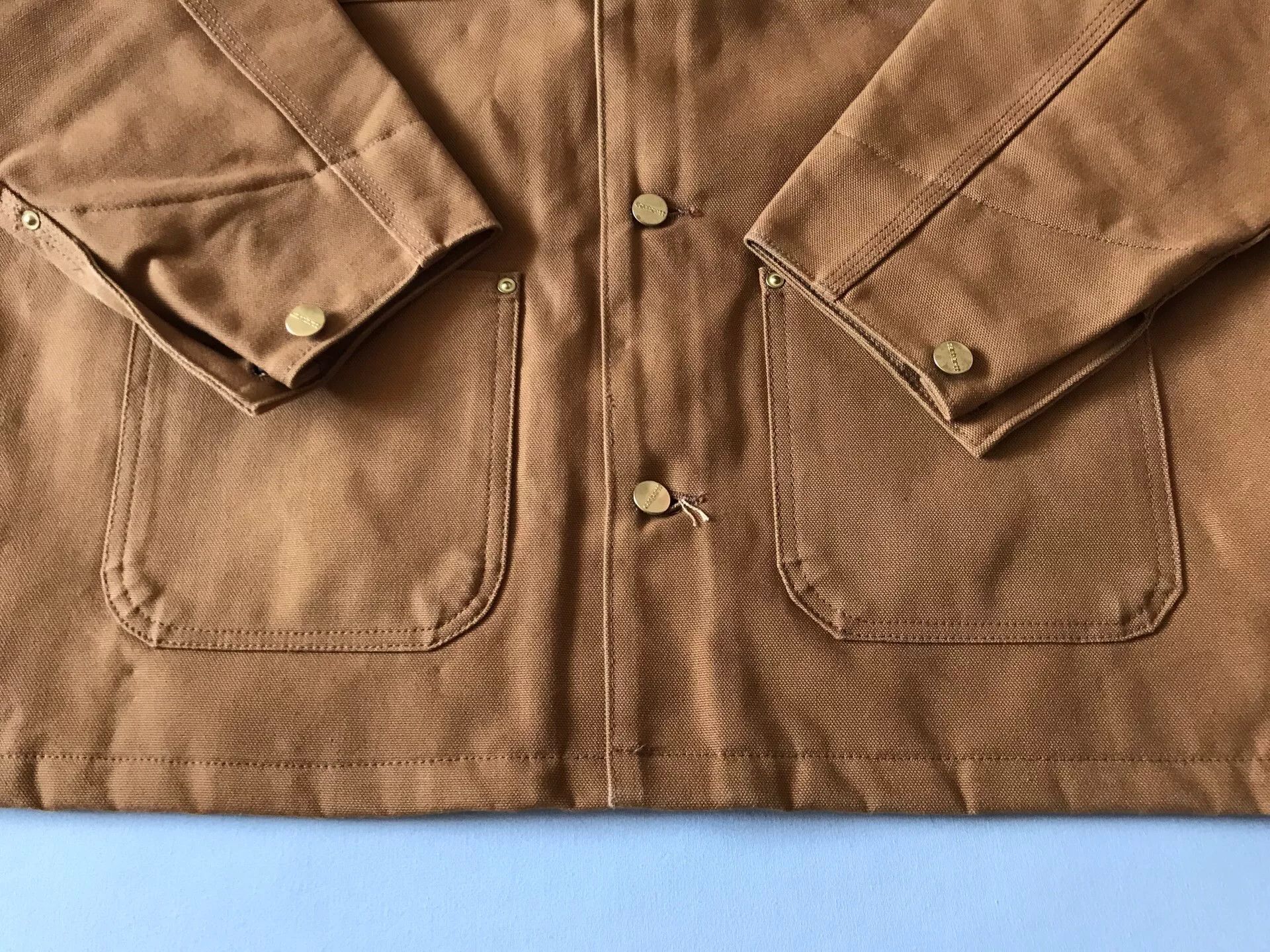 Carhartt Carhartt C001 Brown Canvas Work Jacket Size US L / EU 52-54 / 3 - 6 Thumbnail