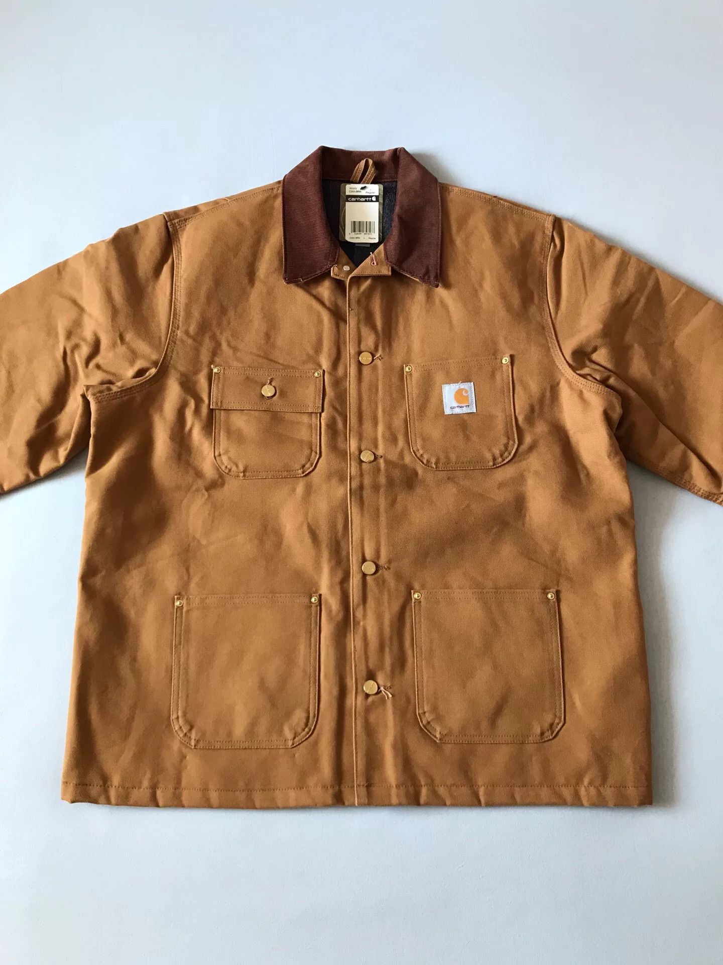 Carhartt Carhartt C001 Brown Canvas Work Jacket Size US L / EU 52-54 / 3 - 4 Thumbnail