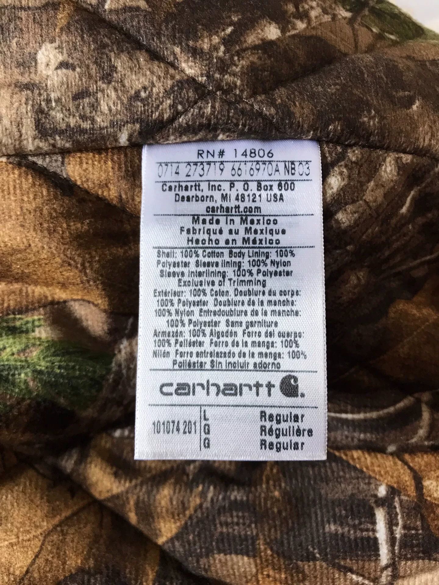 Carhartt Carhartt x Realtree J140 Canvas Jacket Size US L / EU 52-54 / 3 - 9 Thumbnail
