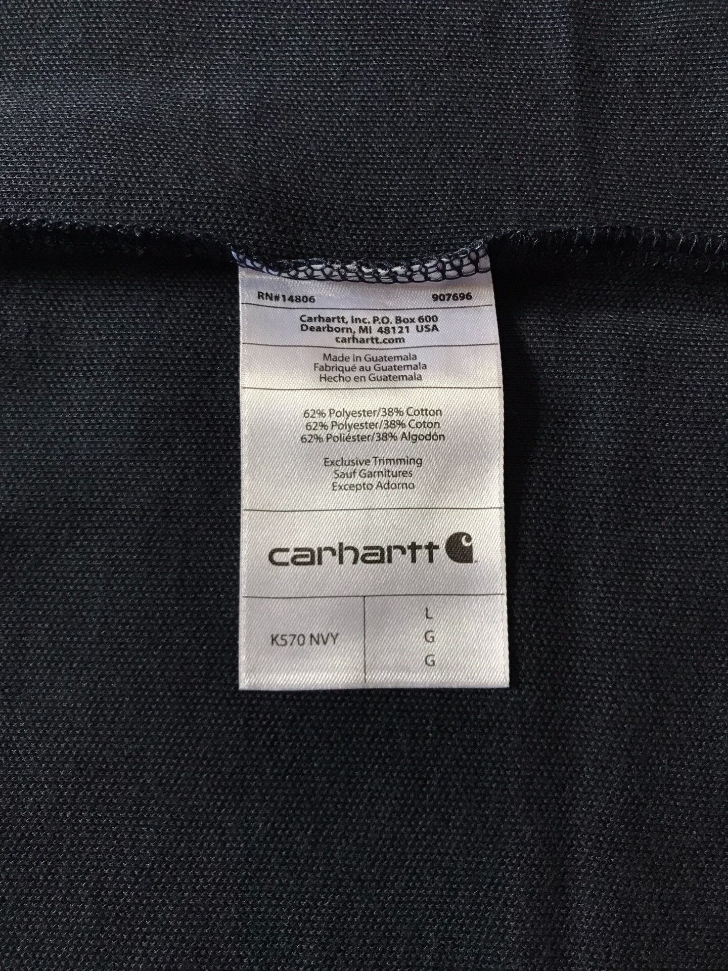 Carhartt Carhartt K570 Navy Short Sleeve Polo Size US L / EU 52-54 / 3 - 8 Thumbnail