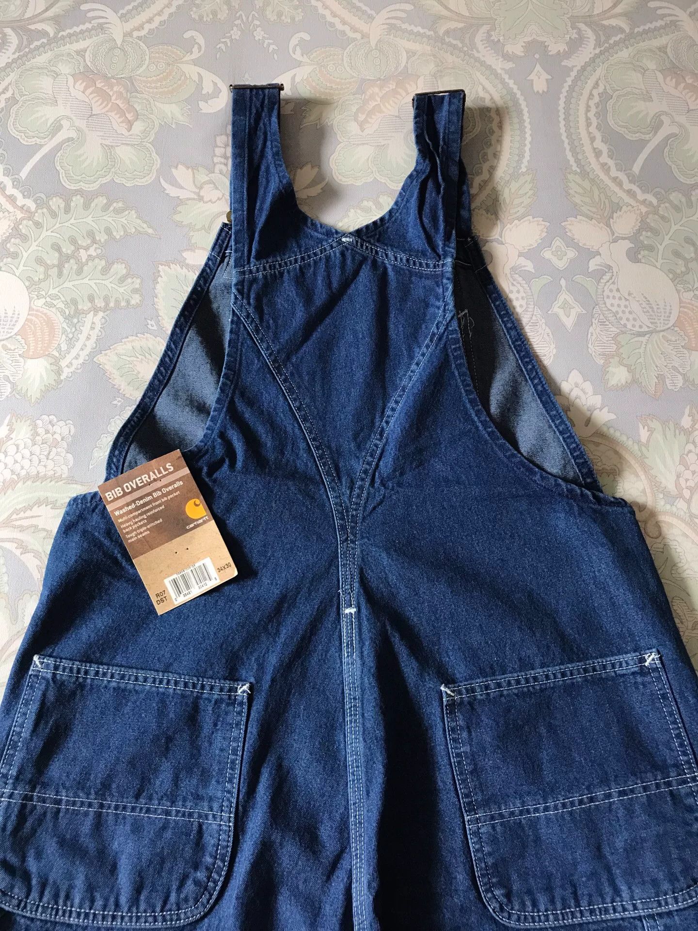 Carhartt Carhartt R07 Washed Denim Overalls W34L30 Size US 34 / EU 50 - 2 Thumbnail