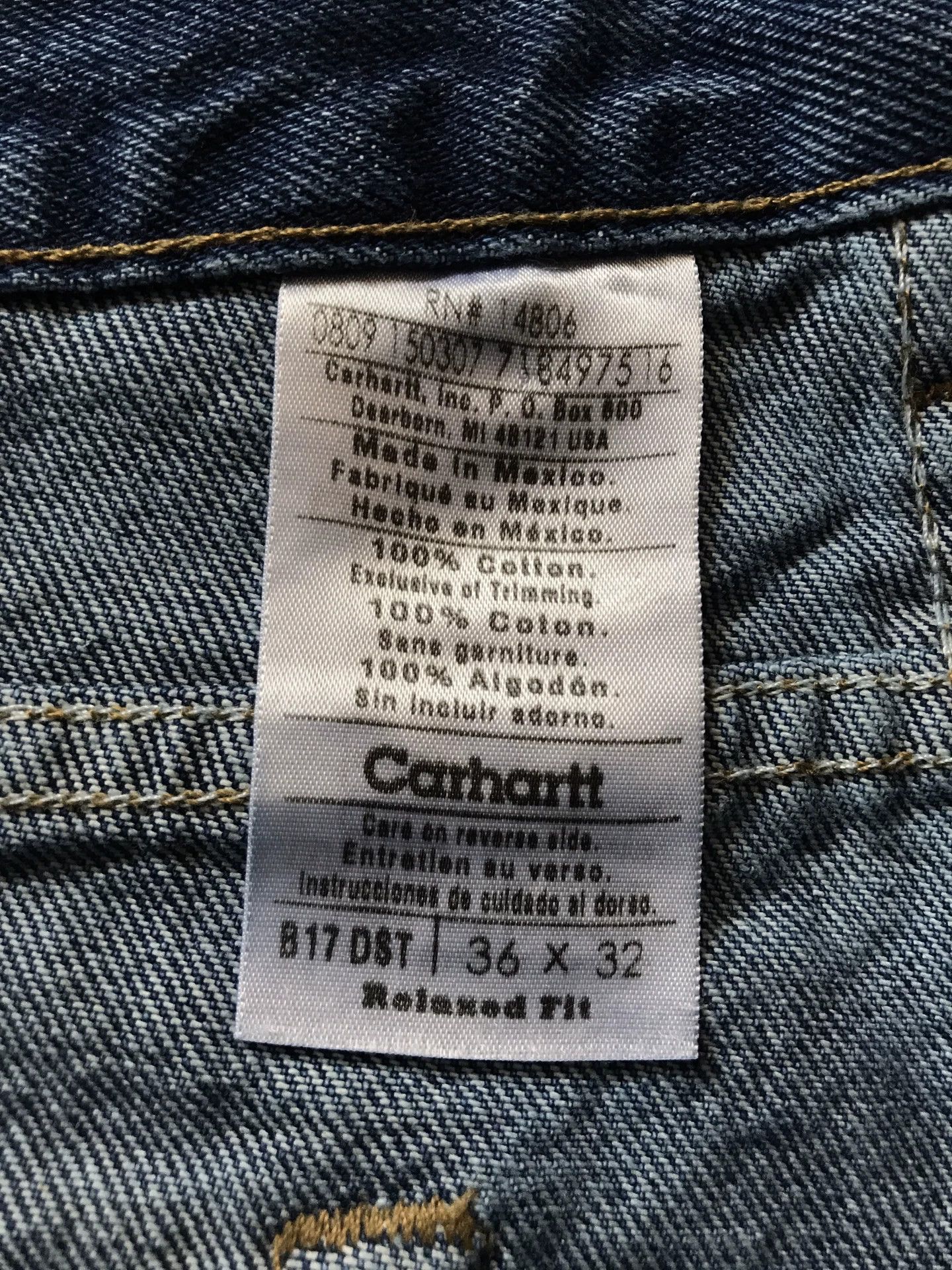 Carhartt Carhartt B17 DST Washed Jeans Size US 36 / EU 52 - 9 Thumbnail
