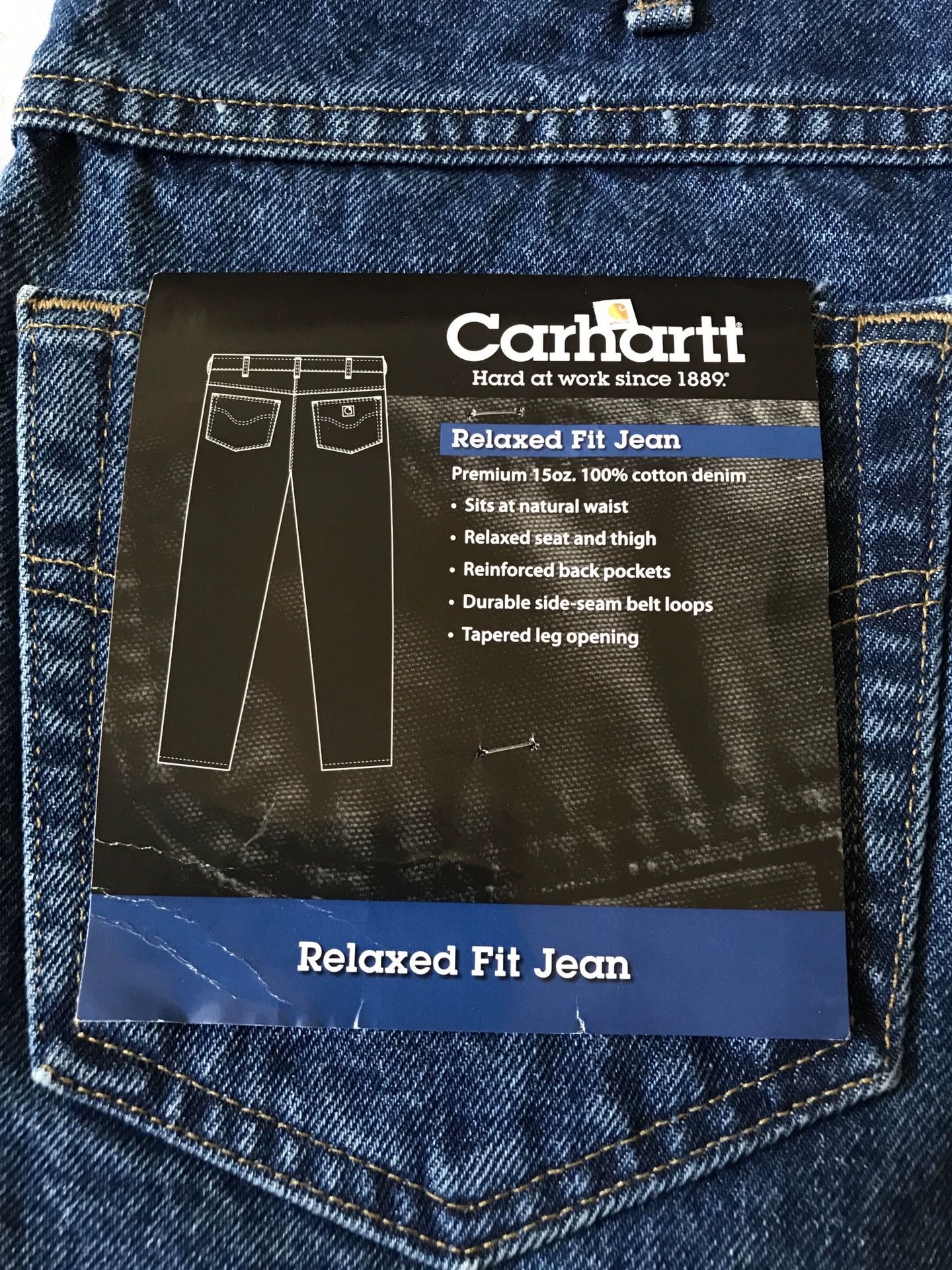 Carhartt Carhartt B17 DST Washed Jeans Size US 36 / EU 52 - 8 Thumbnail