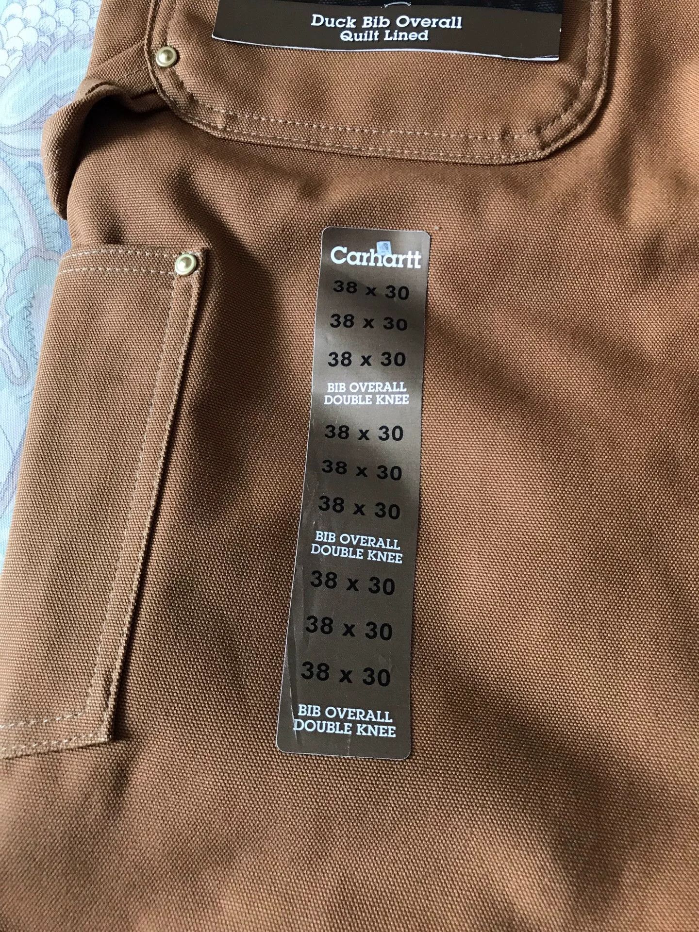 Carhartt Carhartt R02 BRN W38L30 Bib Overalls Size US 38 / EU 54 - 7 Thumbnail