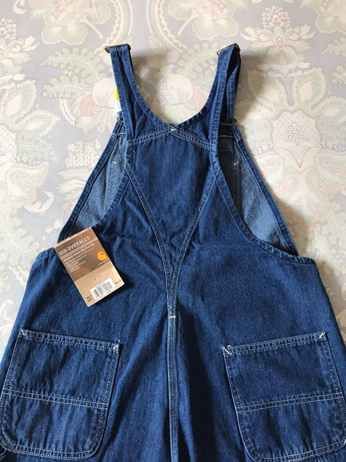 Carhartt Carhartt R07 Washed Denim Overalls W38L32 Size US 38 / EU 54 - 2 Thumbnail