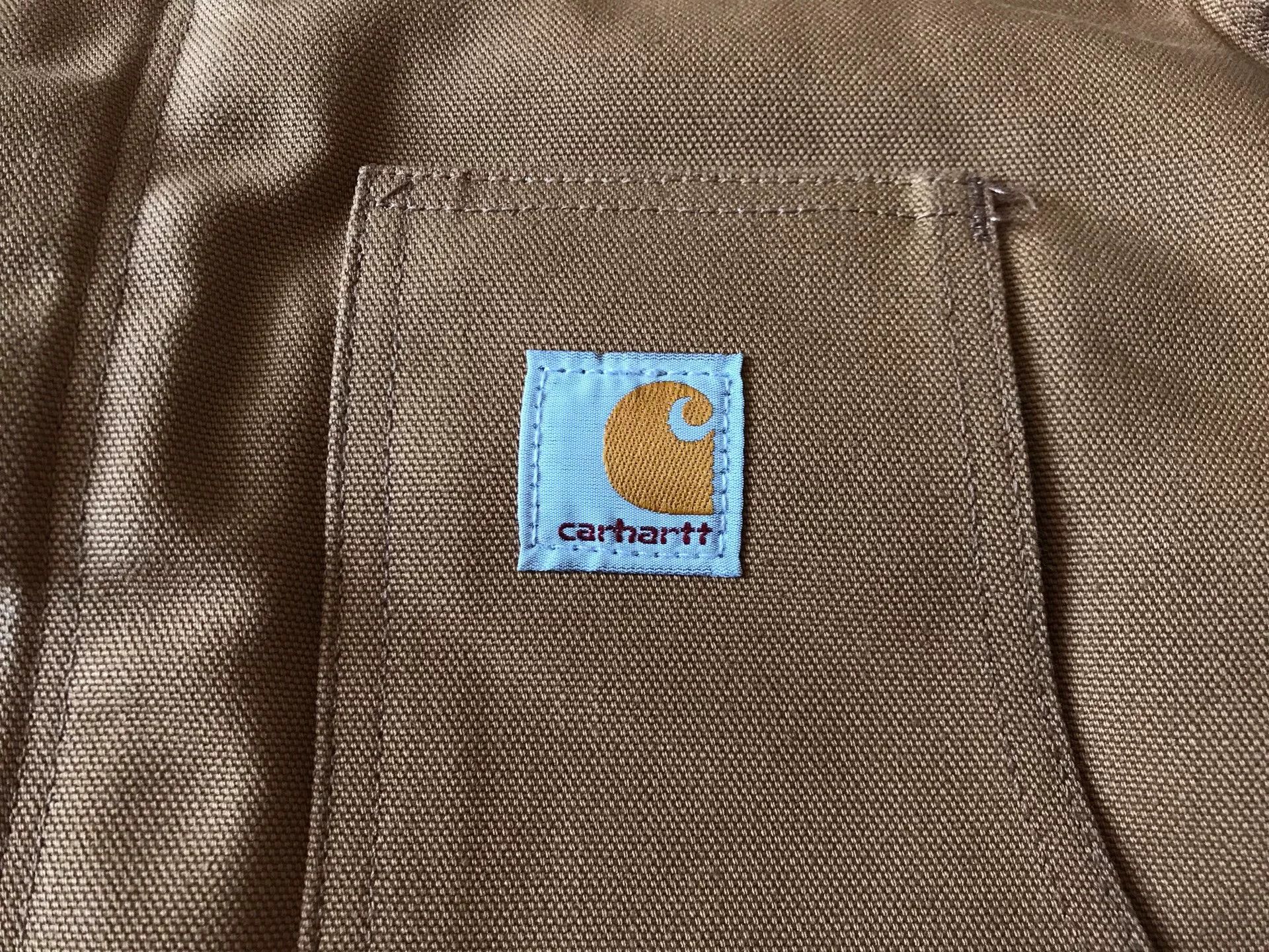 Carhartt Carhartt J002 Brown Canvas Work Jacket Size US S / EU 44-46 / 1 - 4 Thumbnail