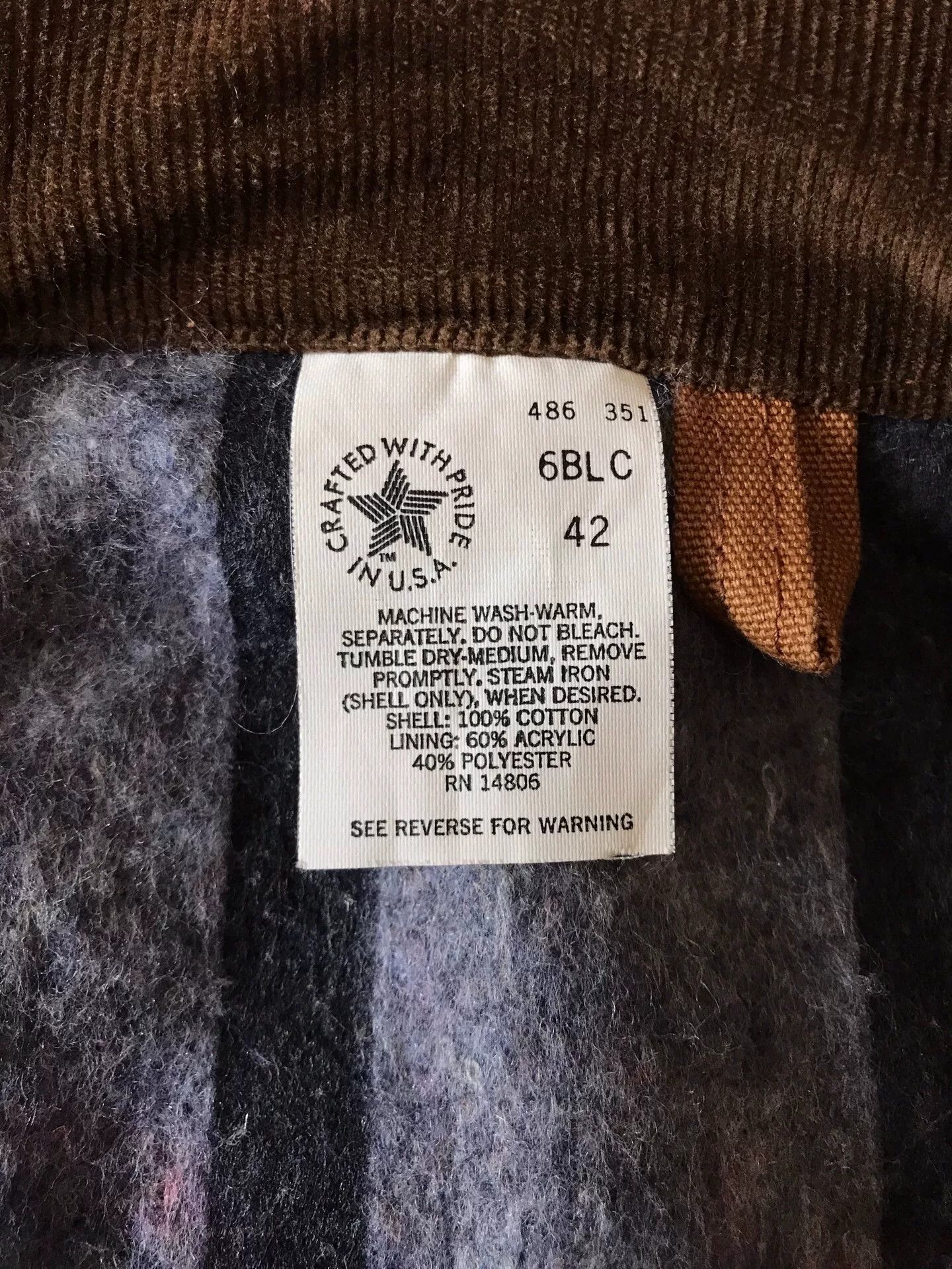 Carhartt 80s Carhartt 6BLC Brown Canvas Jacket Size US XS / EU 42 / 0 - 9 Thumbnail