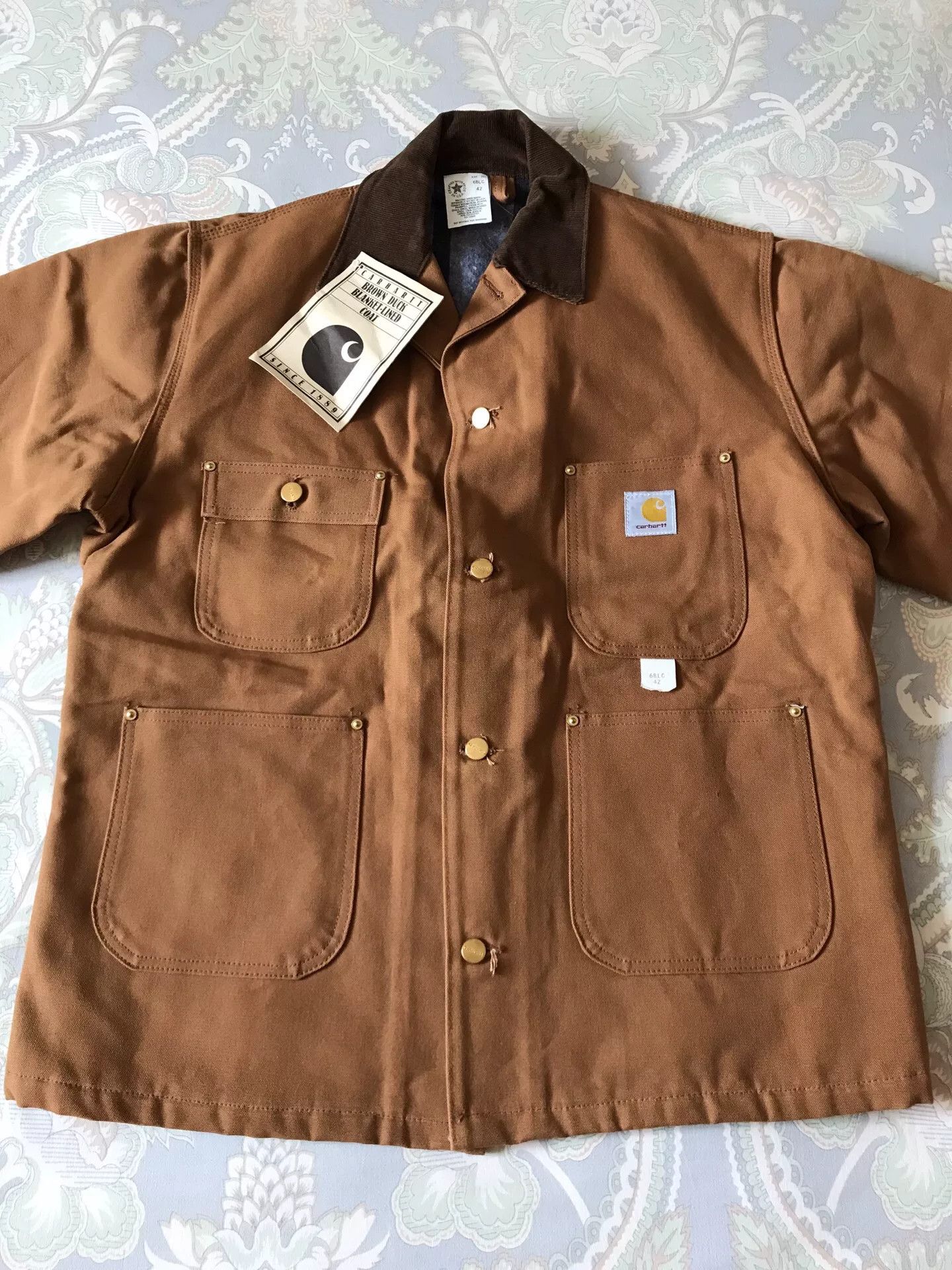 Carhartt 80s Carhartt 6BLC Brown Canvas Jacket Size US XS / EU 42 / 0 - 4 Thumbnail