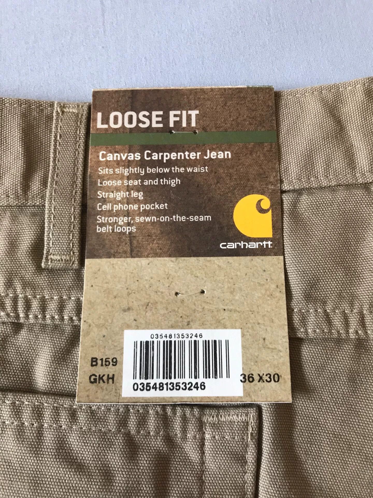 Carhartt Carhartt B159 GKH Canvas Work Pants Size US 36 / EU 52 - 8 Thumbnail