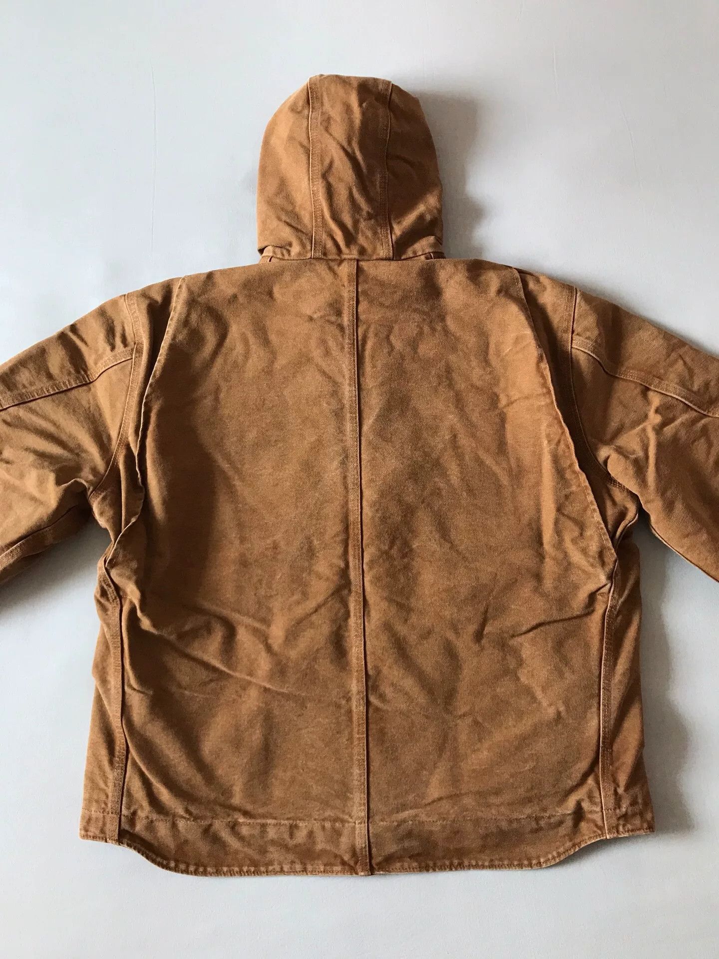 Carhartt Carhartt J141 Brown Hooded Work Jacket Size US XL / EU 56 / 4 - 5 Thumbnail