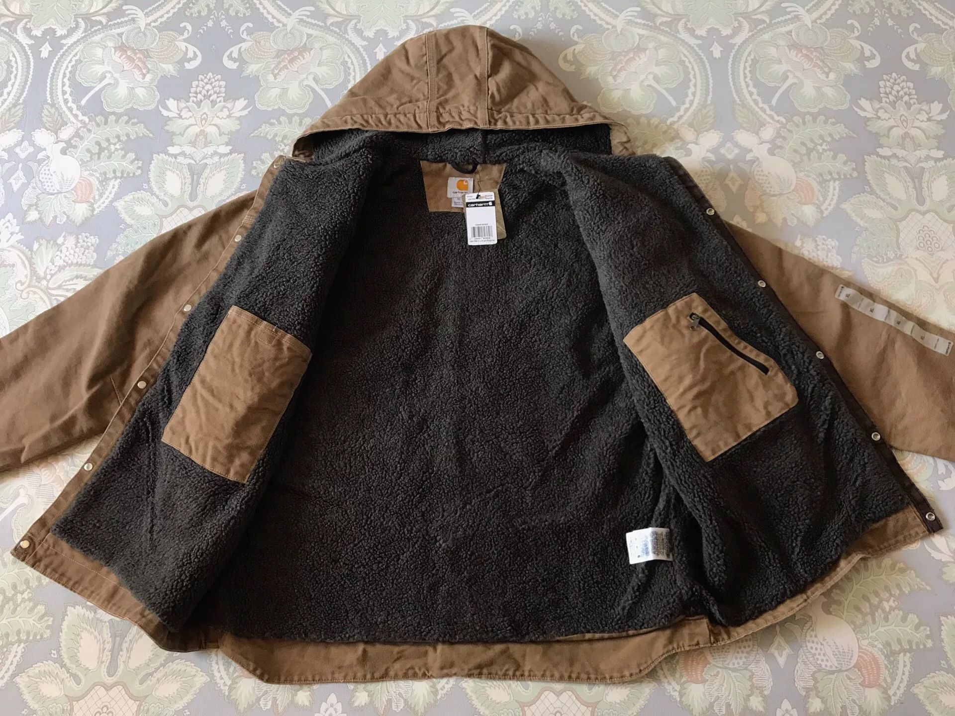Carhartt Carhartt J284 FRB Hooded Work Jacket Size US XL / EU 56 / 4 - 3 Thumbnail