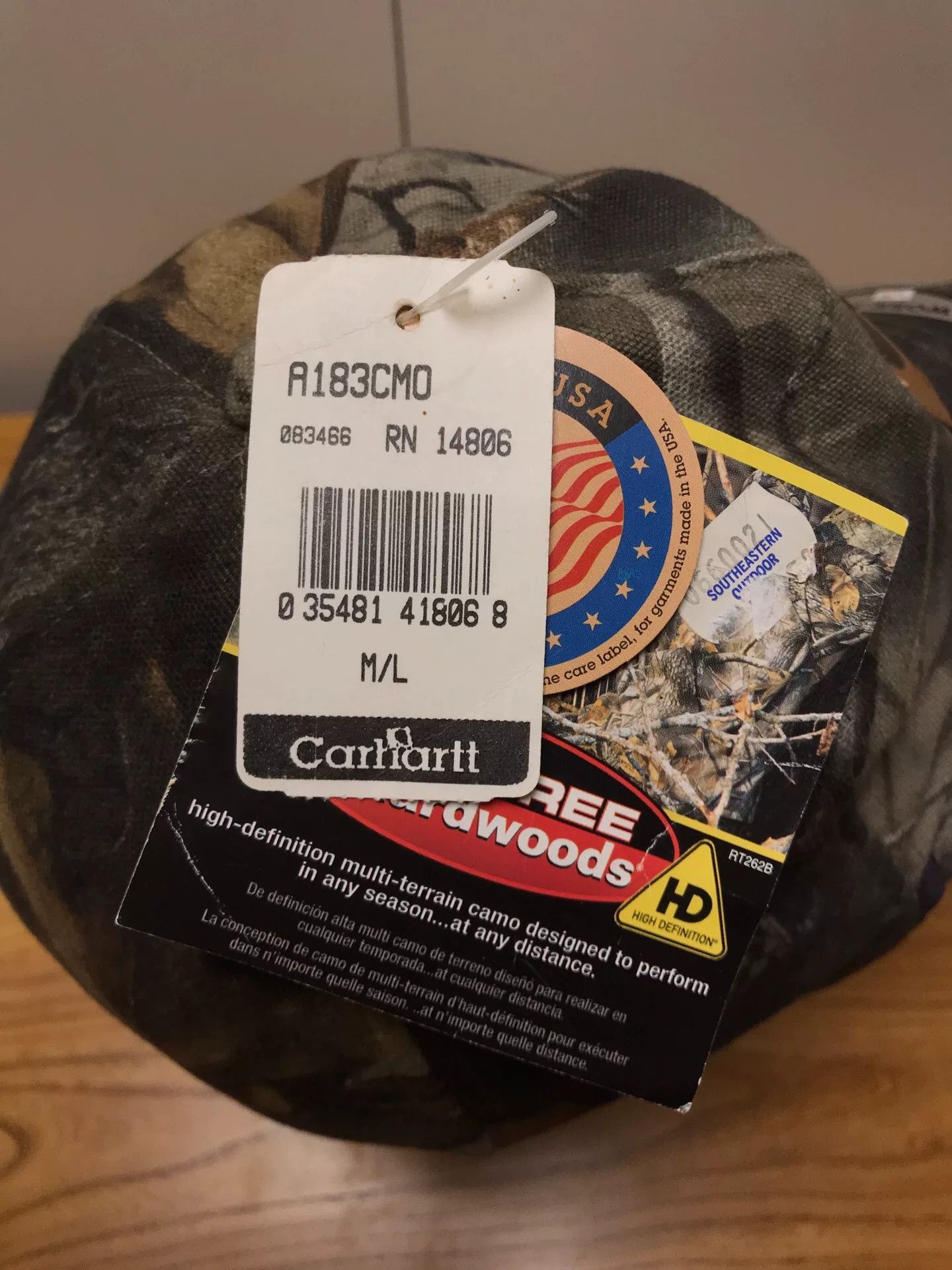 Carhartt Carhartt x Realtree A183 Camo Baseball Cap Size ONE SIZE - 8 Thumbnail