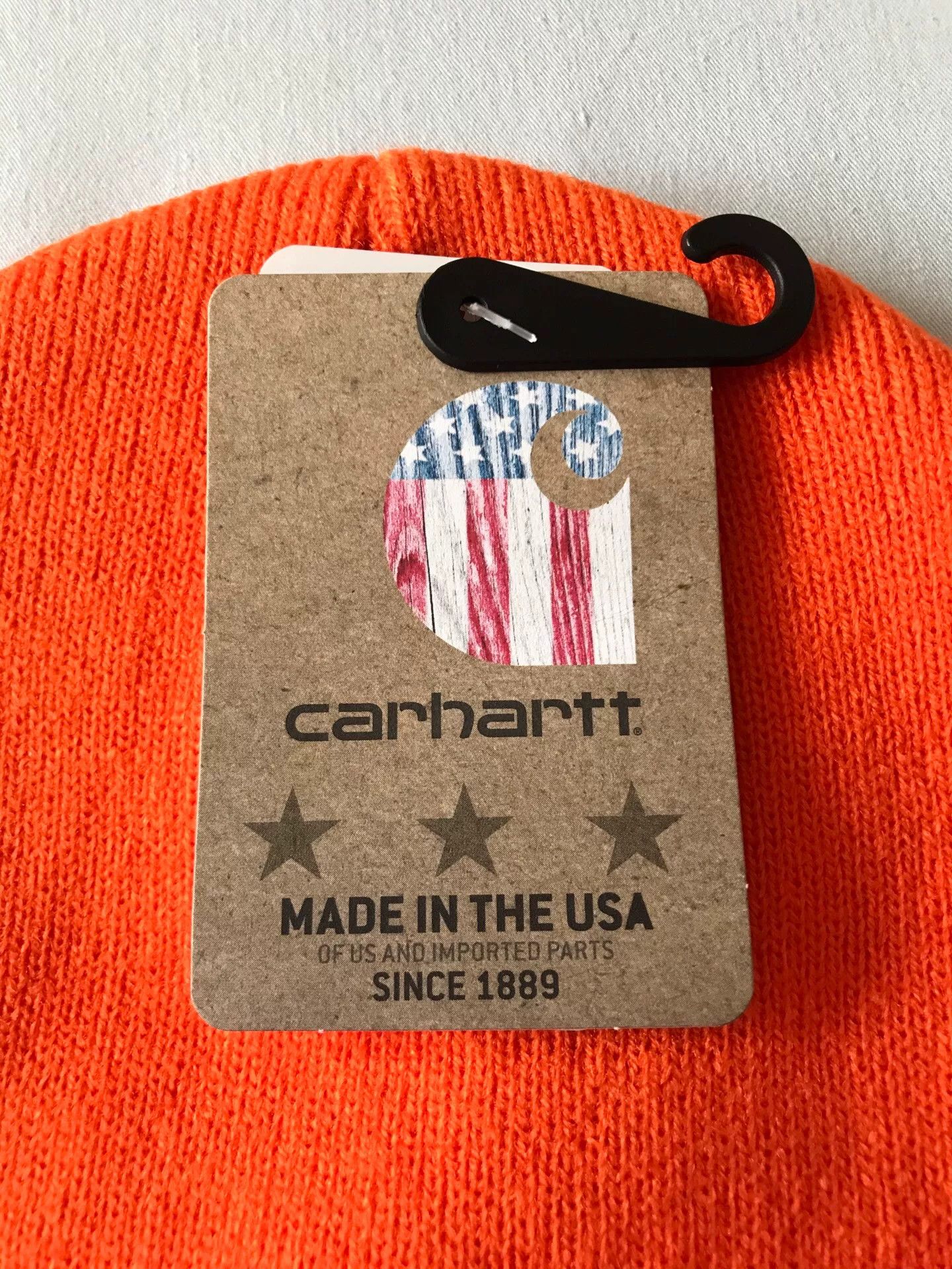 Carhartt Carhartt A18 OG Orange Knit Beanie Size ONE SIZE - 6 Thumbnail