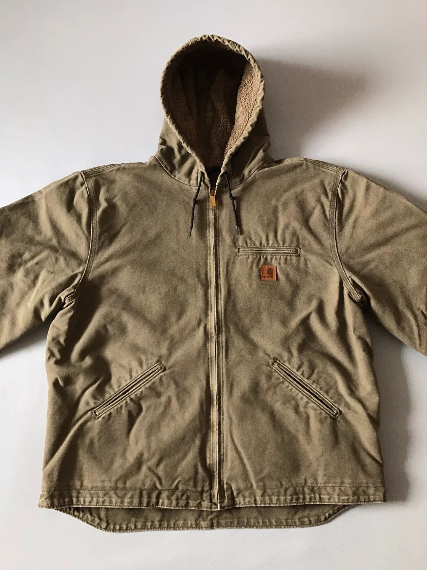 Carhartt Carhartt J141 Hooded Canvas Jacket Size US XL / EU 56 / 4 - 4 Thumbnail