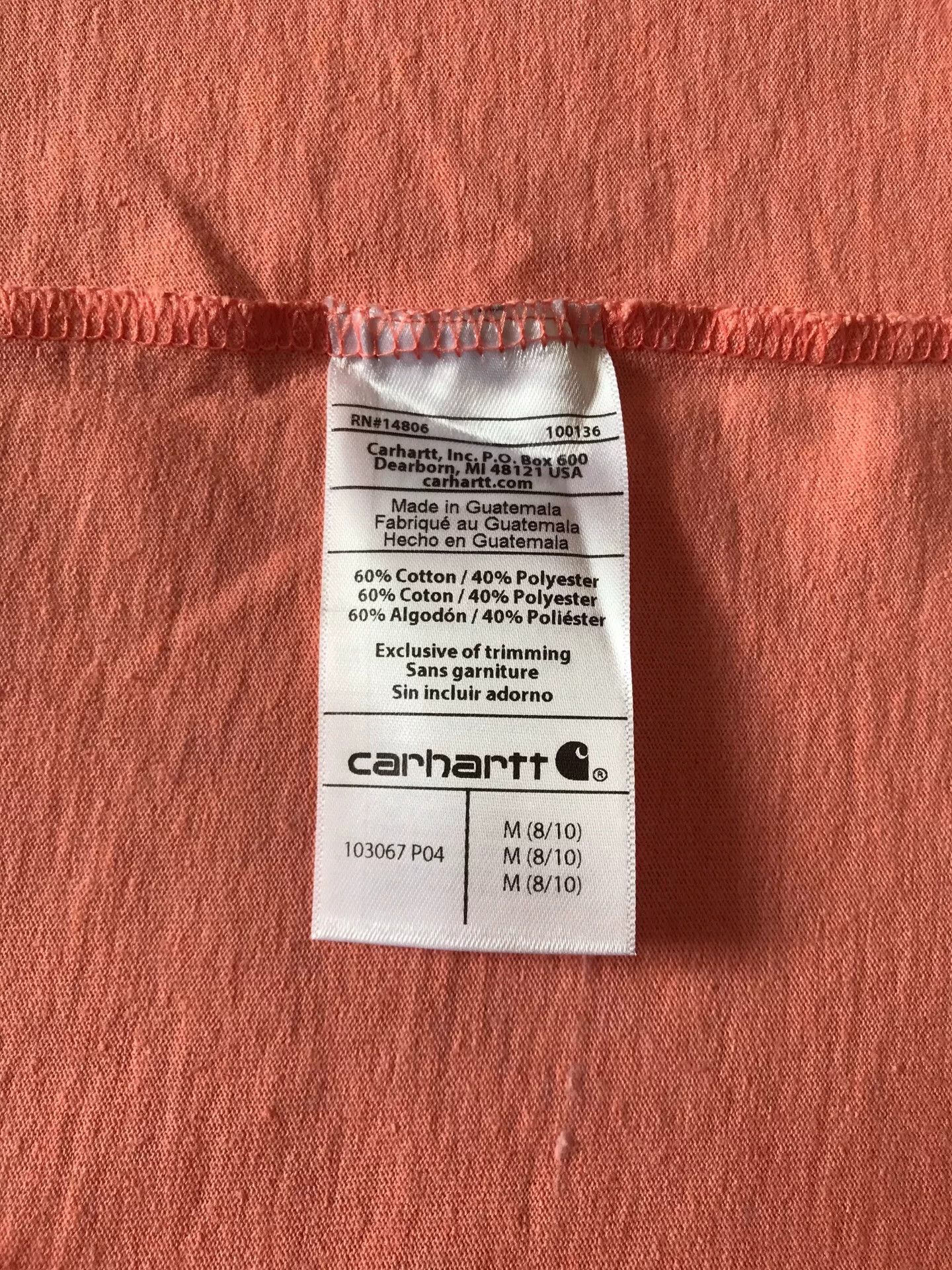 Carhartt Carhartt 103067 P04 Women's Short Sleeve T-shirt Size M / US 6-8 / IT 42-44 - 8 Thumbnail