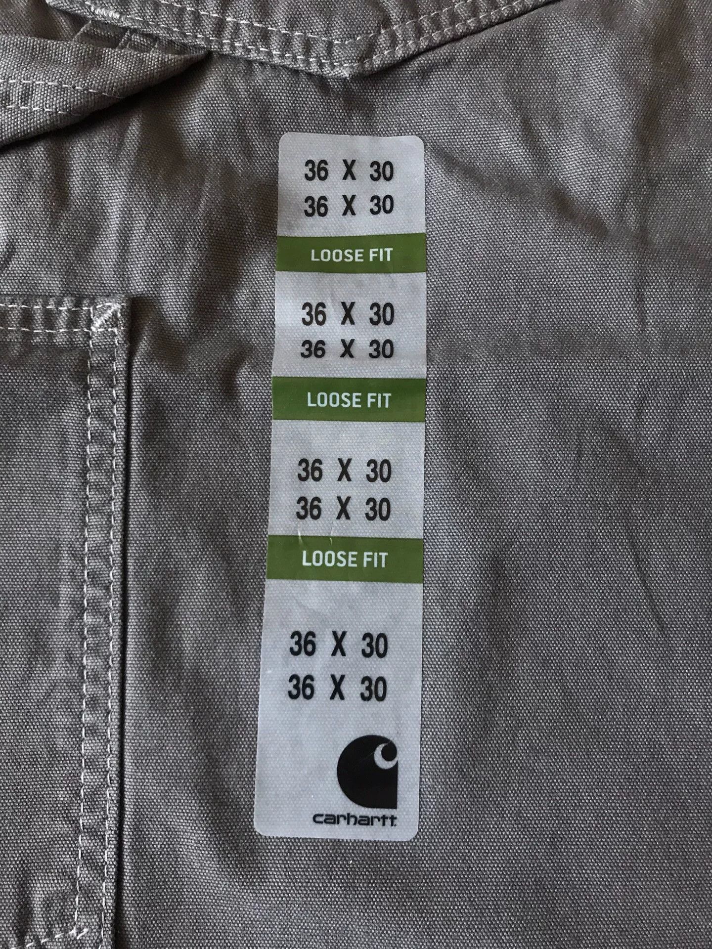 Carhartt Carhartt B159 Charcoal Canvas Work Pants W36L30 Size US 36 / EU 52 - 7 Thumbnail