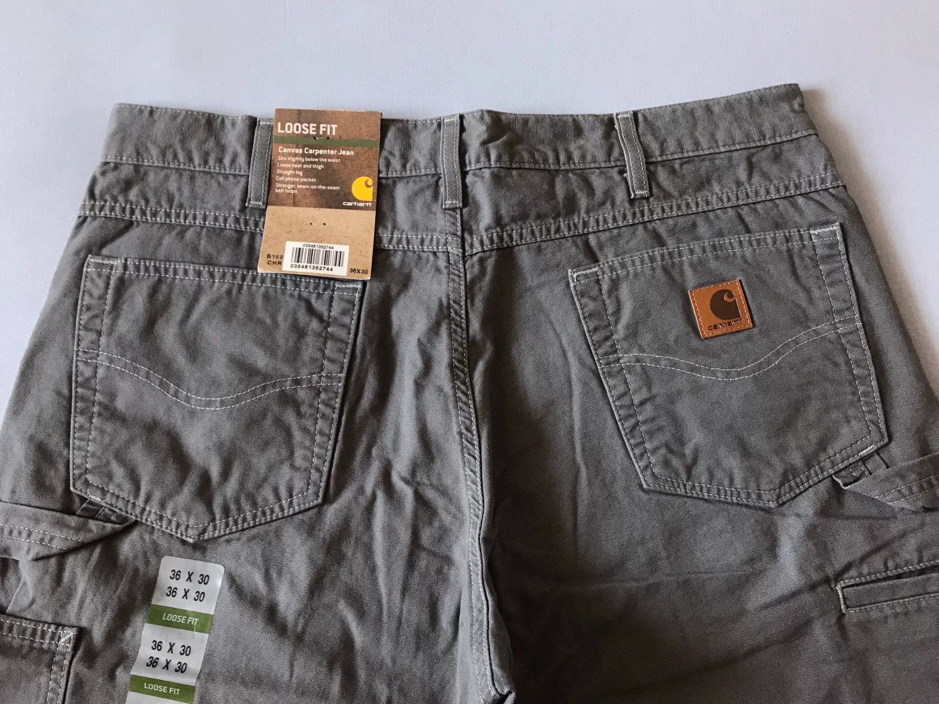 Carhartt Carhartt B159 Charcoal Canvas Work Pants W36L30 Size US 36 / EU 52 - 5 Thumbnail