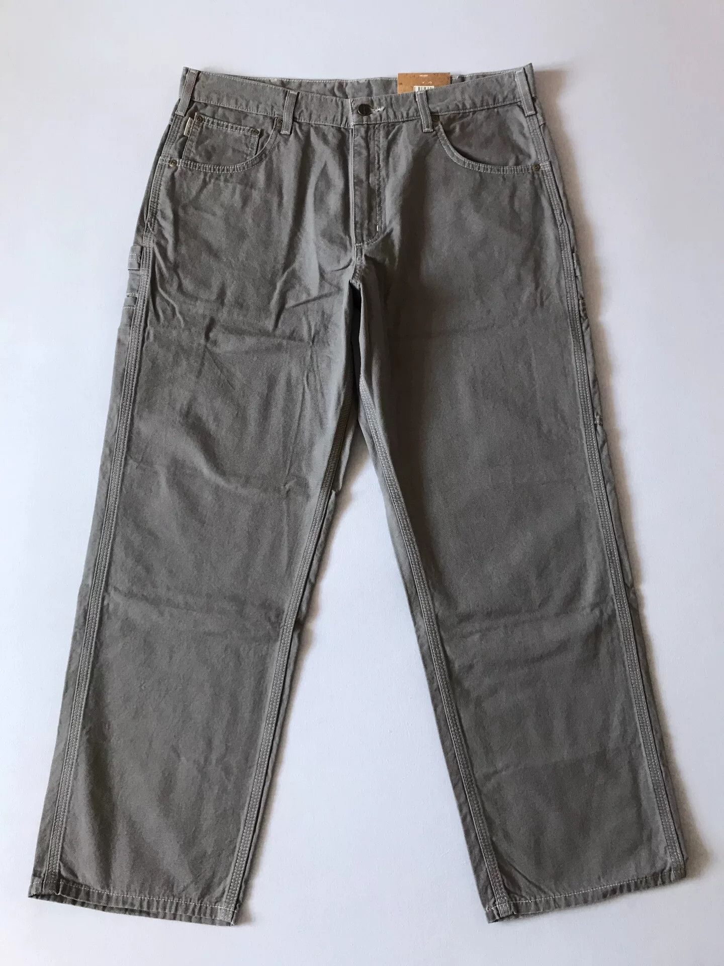 Carhartt Carhartt B159 Charcoal Canvas Work Pants W36L30 Size US 36 / EU 52 - 2 Thumbnail